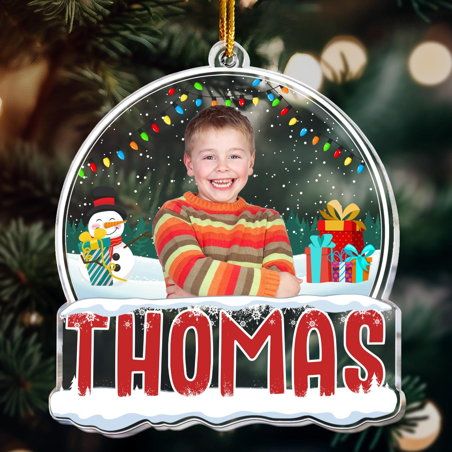 Custom Acrylic Photo Ornament for Kids | POD Dropship, MOQ 1 Factory Direct - Custom Acrylic Ornament Wholesale | MCDFL