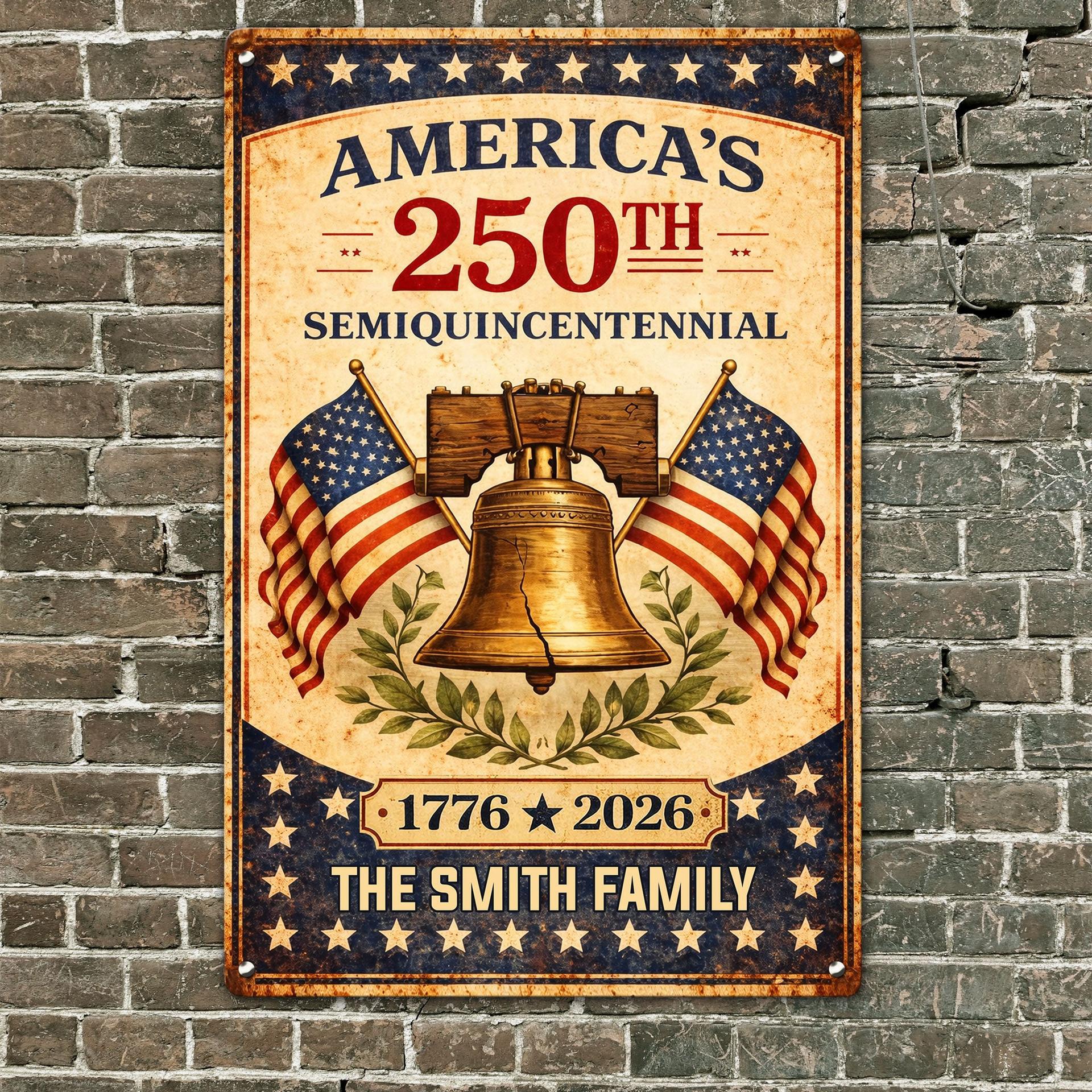 2026 Commemorative Custom Metal Sign | Factory Direct, Blind Dropship - Metal Sign Detail | Wholesale POD Supplier | MCDFL