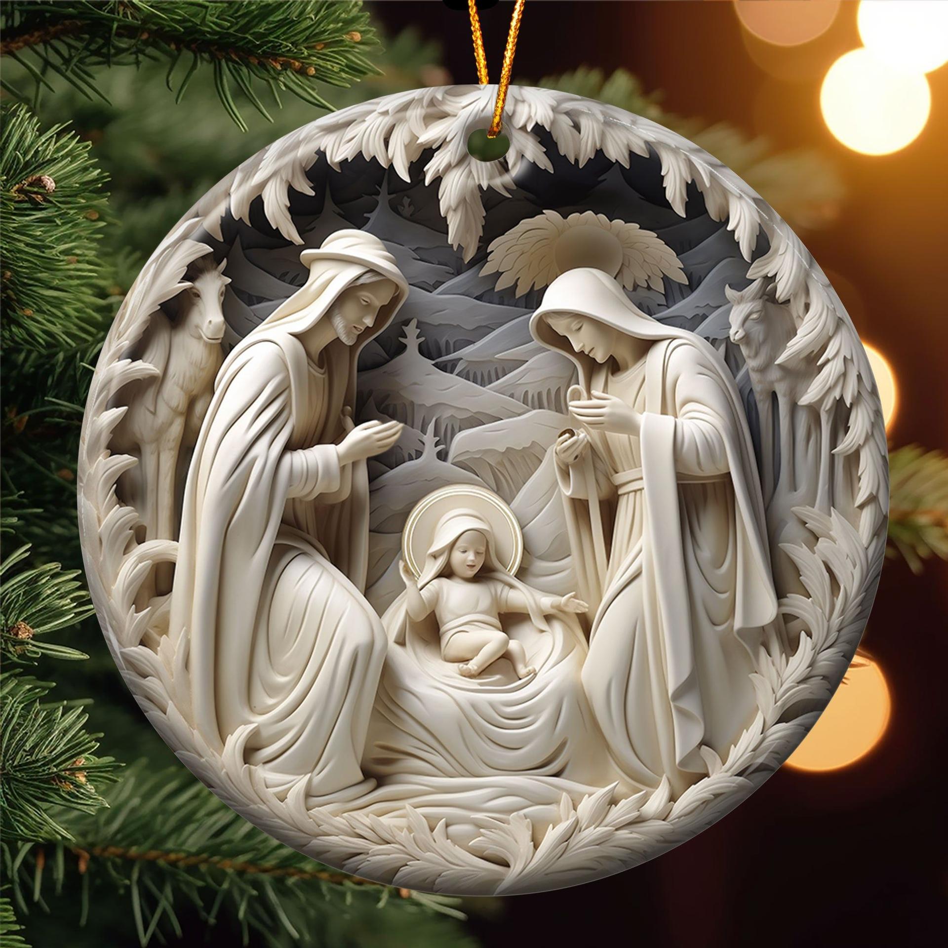 Faith-Based Ceramic Ornament | Custom Print on Demand, No Minimum Order - Custom Ceramic Ornament Wholesale | MCDFL