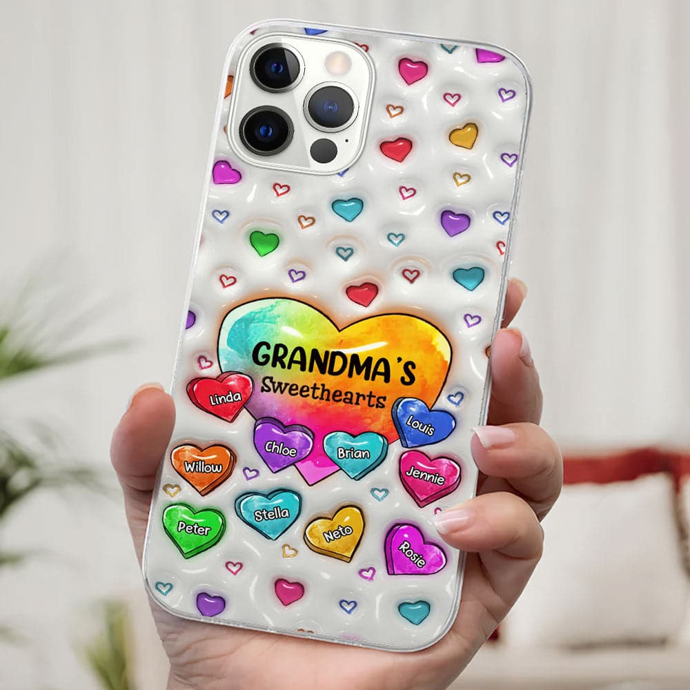 Personalized 3D Inflated Grandma Photo Phone Case | Custom Print on Demand, 1-Piece Minimum - Phone Case Detail | Wholesale POD Supplier | MCDFL