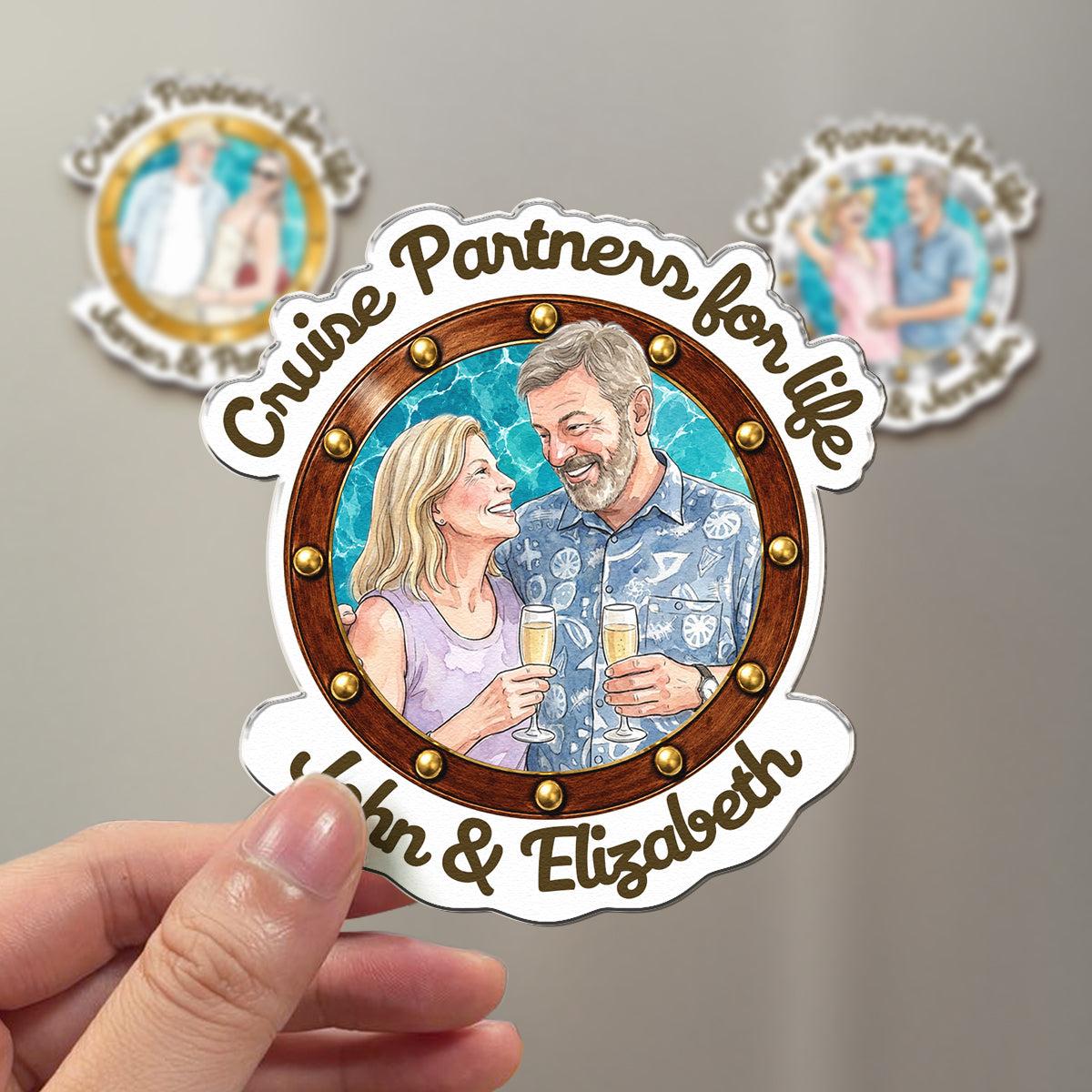 Custom Couple Photo Magnet | Factory Direct, Photo Print on Demand - Acrylic Magnet Detail | Wholesale POD Supplier | MCDFL