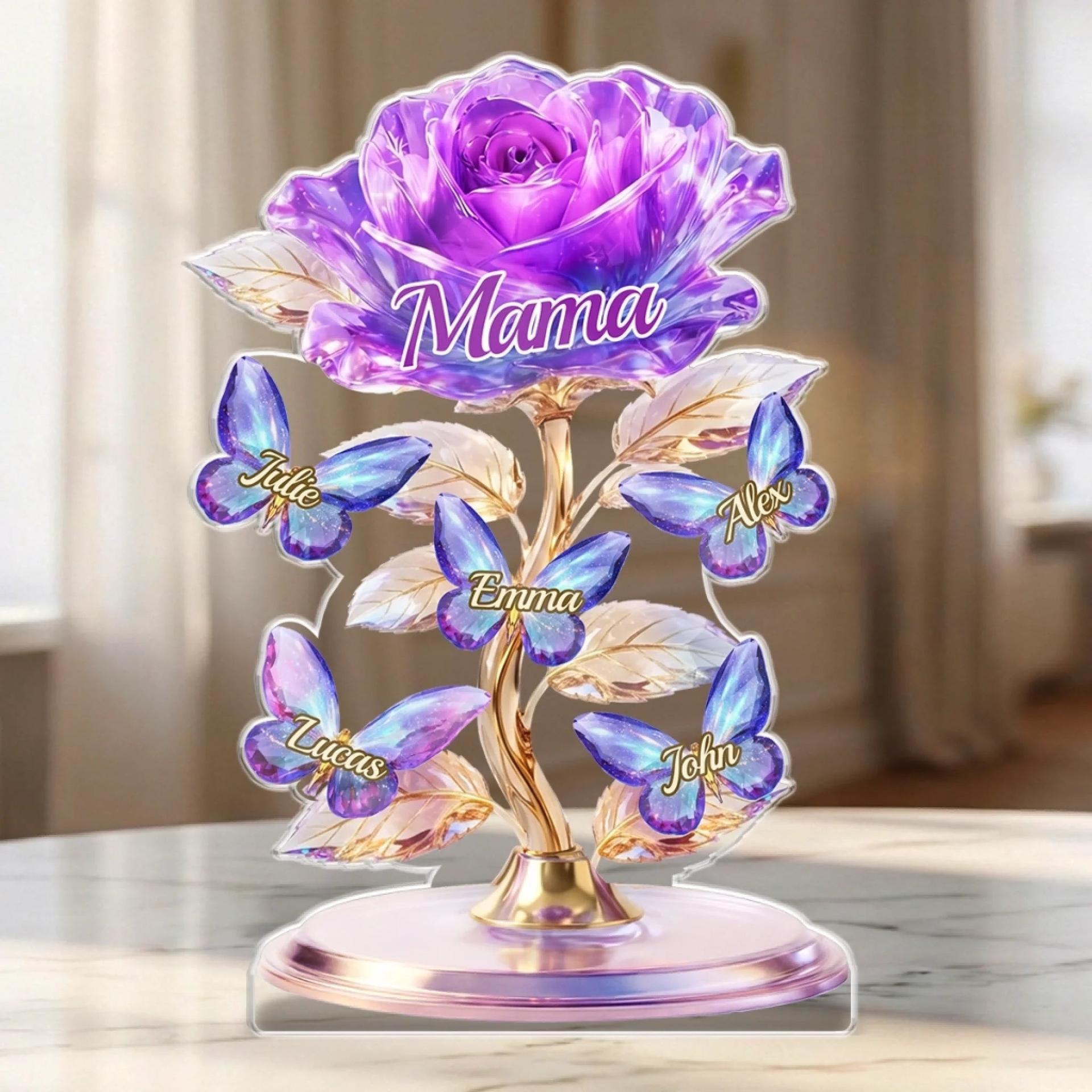 Personalized Acrylic Plaque for Mother's Day | POD Dropship, Factory Direct - Custom Acrylic Plaque Wholesale | MCDFL