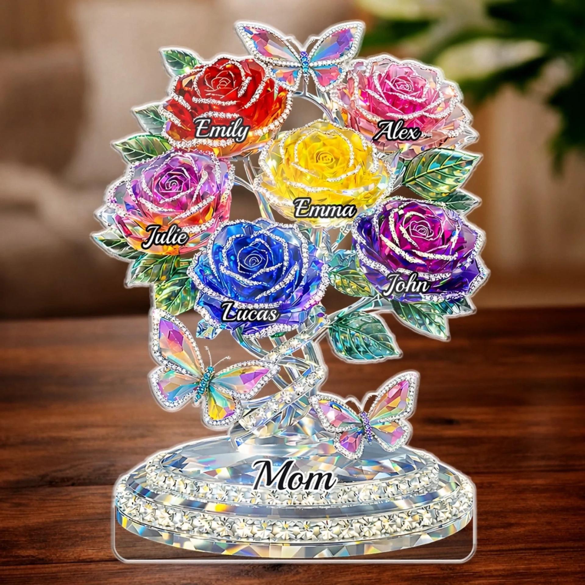 Personalized Acrylic Plaque for Mother's Day | Wholesale with Blind Dropshipping - Custom Acrylic Plaque Wholesale | POD Dropship Supplier | MCDFL