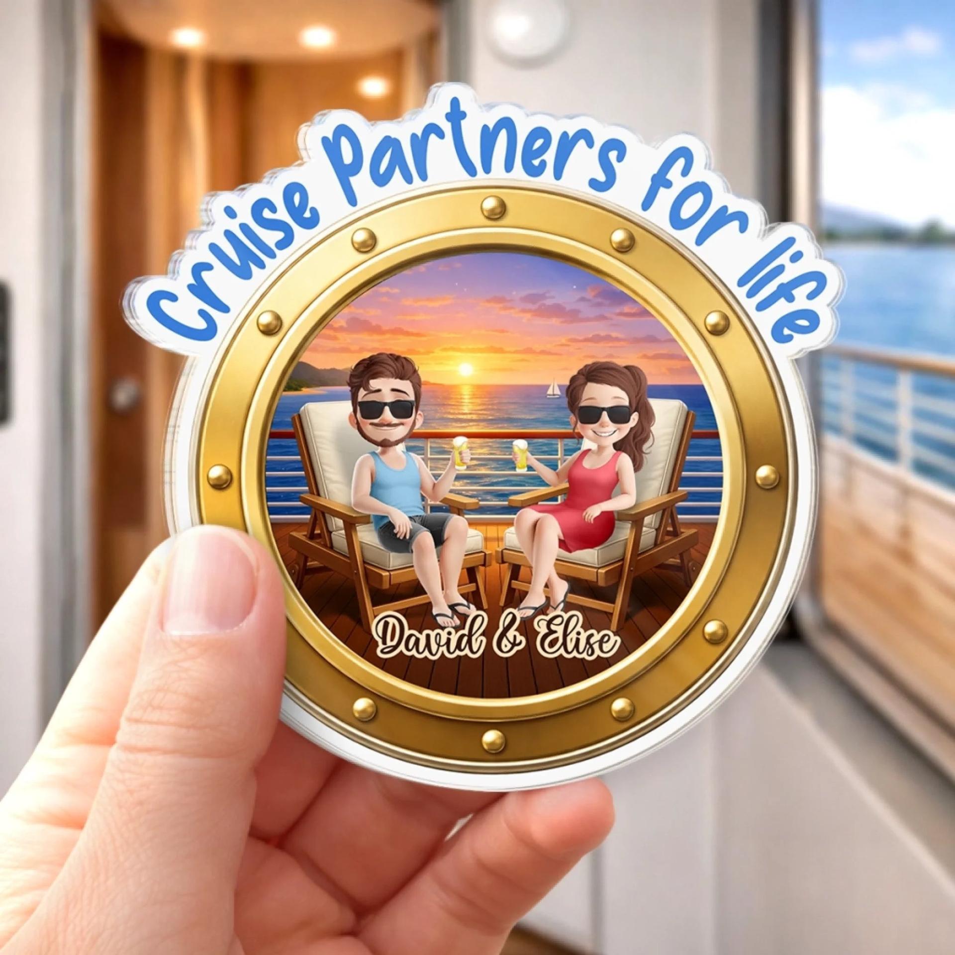 Personalized Cruise Door Magnet | Custom Print on Demand, Factory Direct gallery thumbnail - Acrylic Magnet