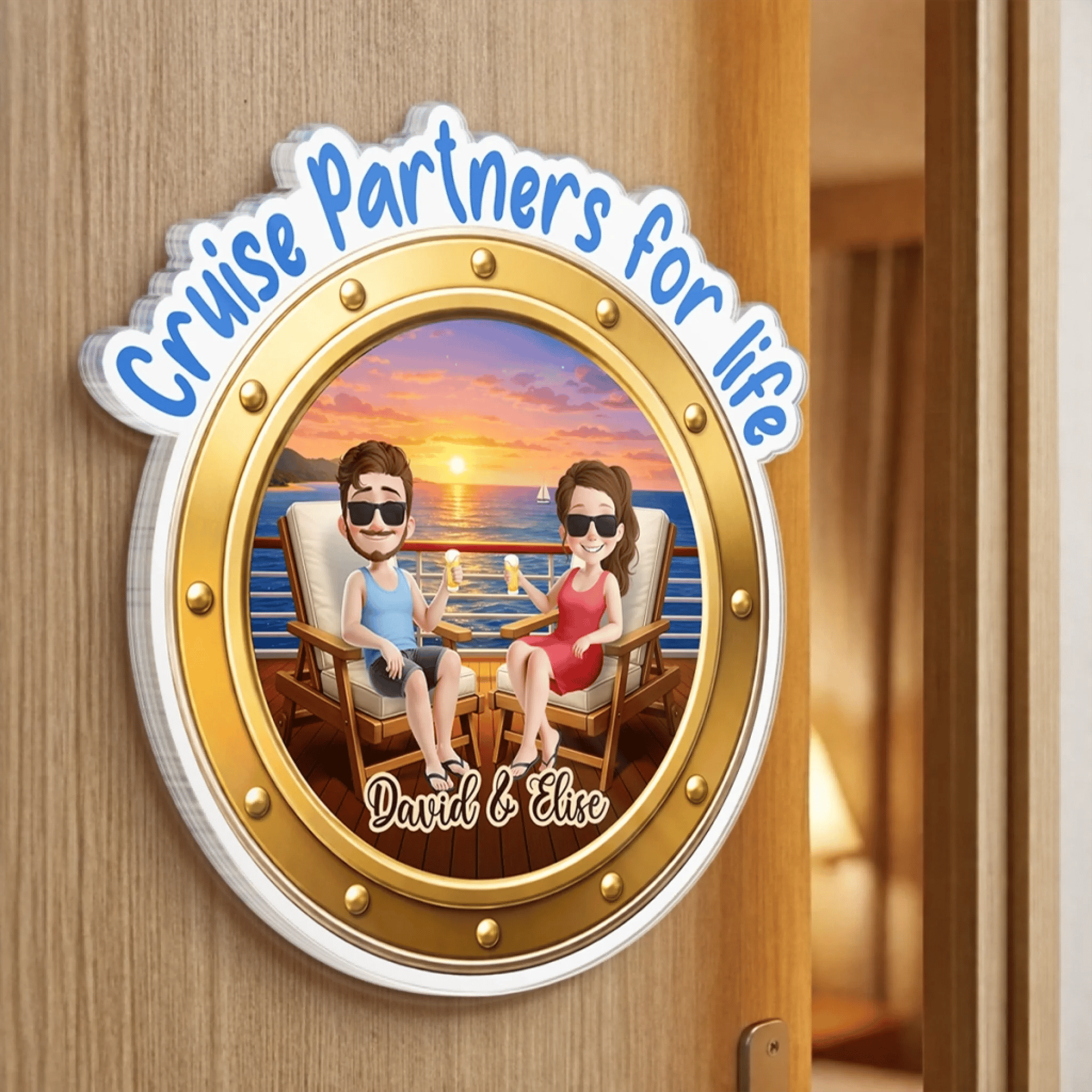 Personalized Cruise Door Magnet | Custom Print on Demand, Factory Direct gallery thumbnail - Acrylic Magnet