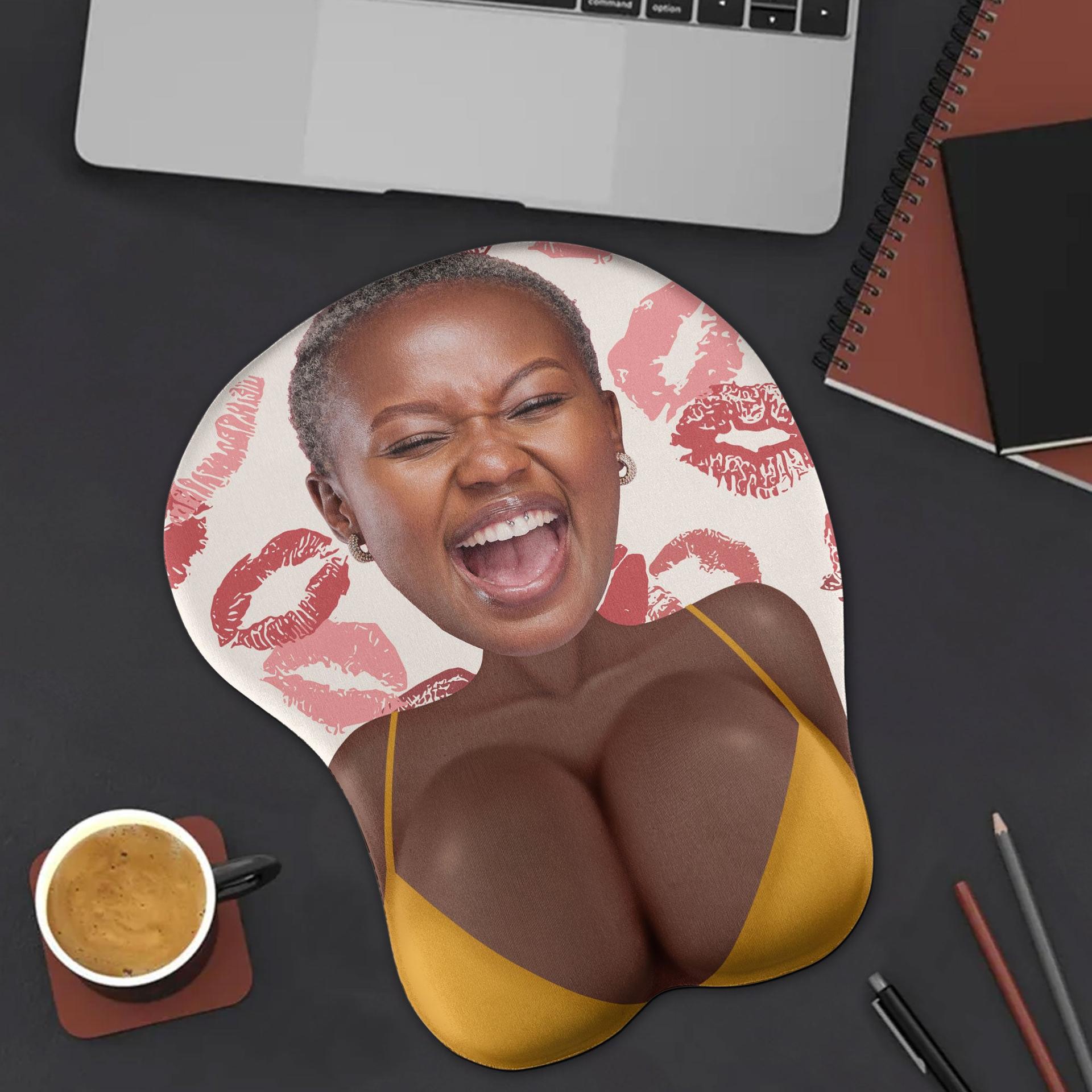 Personalized Funny Couple Photo Mouse Pad | Factory Direct, 3D Print - Custom Mouse Pad Wholesale | POD Dropship Supplier | MCDFL