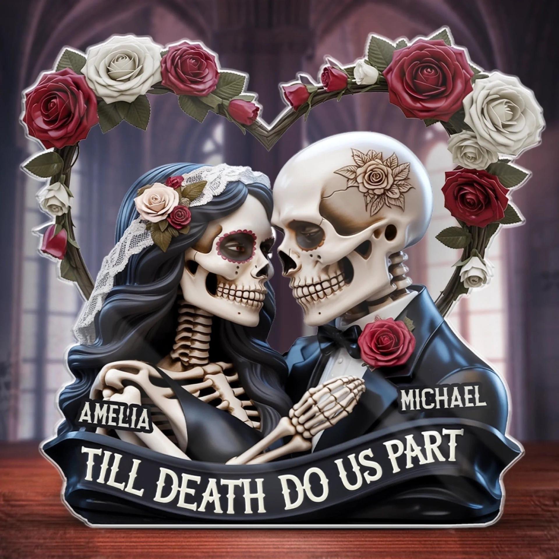 Gothic Skeleton Acrylic Plaque | Custom Print on Demand, MOQ 1, Dropship - Custom Acrylic Plaque Wholesale | POD Dropship Supplier | MCDFL