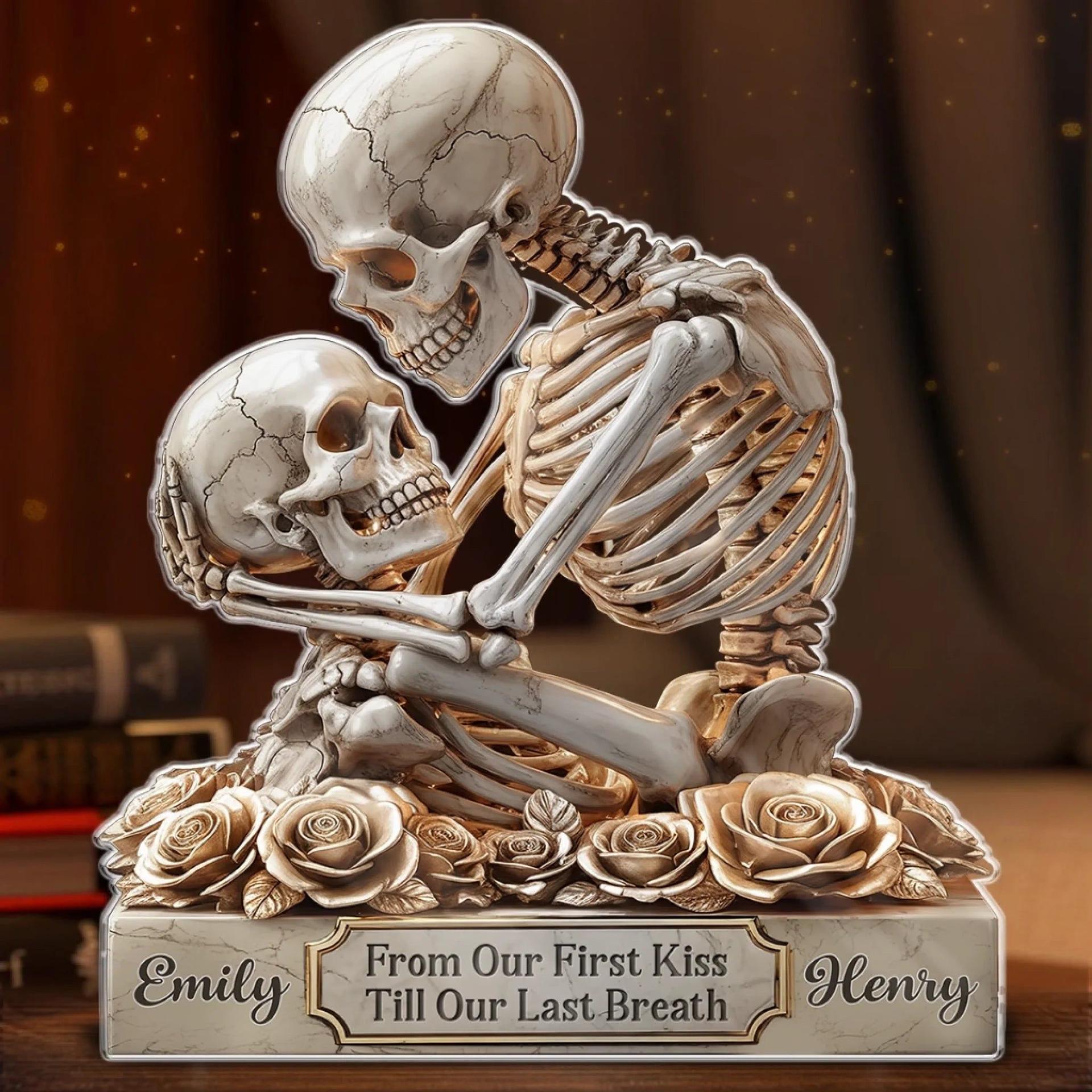 Gothic Skeleton Acrylic Plaque | POD Dropship, Custom Print, MOQ 1 - Custom Acrylic Plaque Wholesale | MCDFL