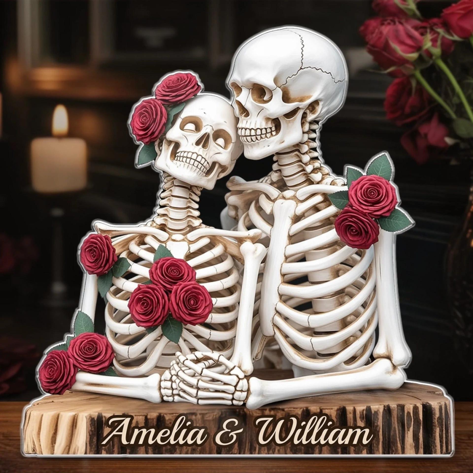 Gothic Skeleton Acrylic Plaque | POD Dropship, Custom Print, No Minimum - Custom Acrylic Plaque Wholesale | POD Dropship Supplier | MCDFL