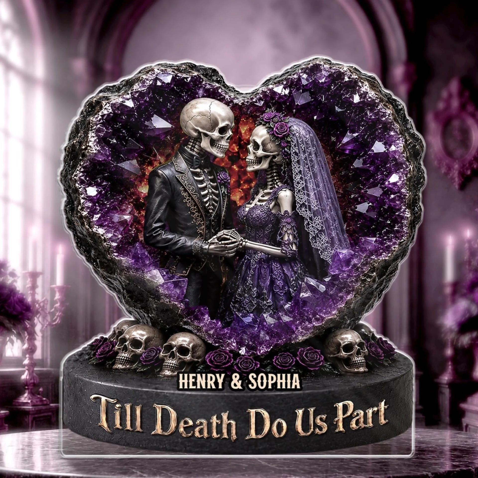 Gothic Skeleton Acrylic Plaque | Custom Print, No Minimum Order - Custom Acrylic Plaque Wholesale | MCDFL