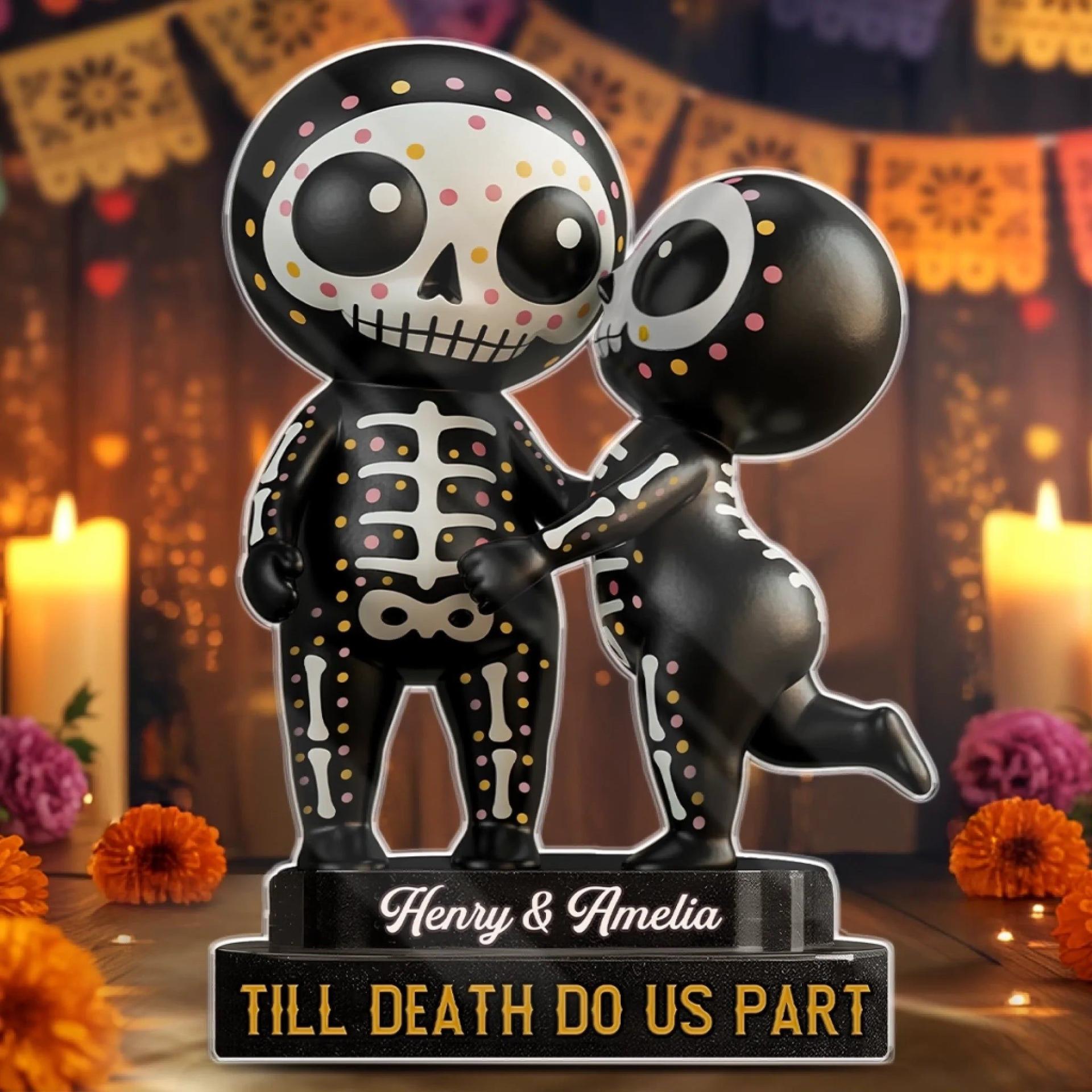 Gothic Skeleton Acrylic Plaque | Custom Print On Demand, MOQ 1 Dropship - Custom Acrylic Plaque Wholesale | MCDFL