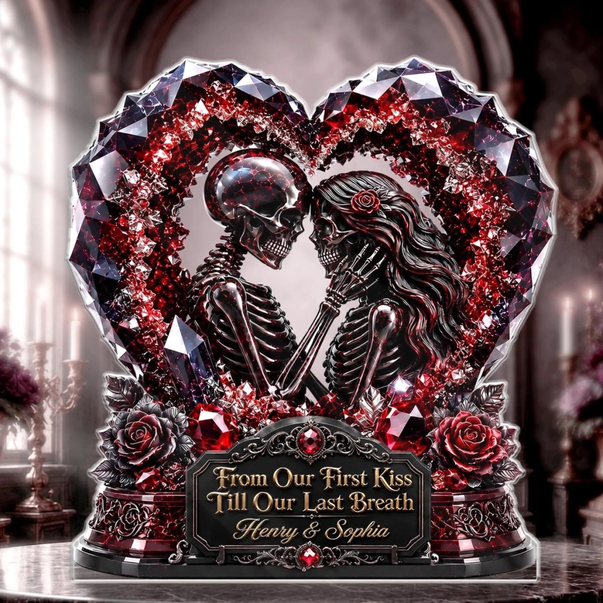Gothic Skeleton Acrylic Plaque | Custom Print, No Minimum Order - Custom Acrylic Plaque Wholesale | MCDFL