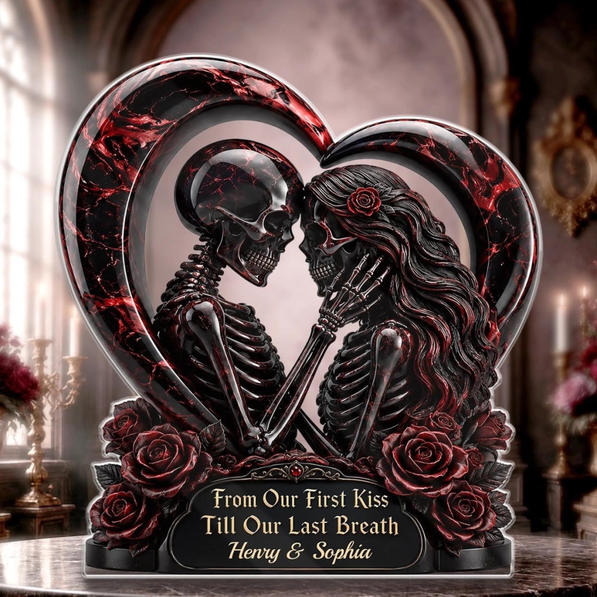 Gothic Skeleton Acrylic Plaque | Custom Print On Demand, No Minimum Order - Custom Acrylic Plaque Wholesale | MCDFL