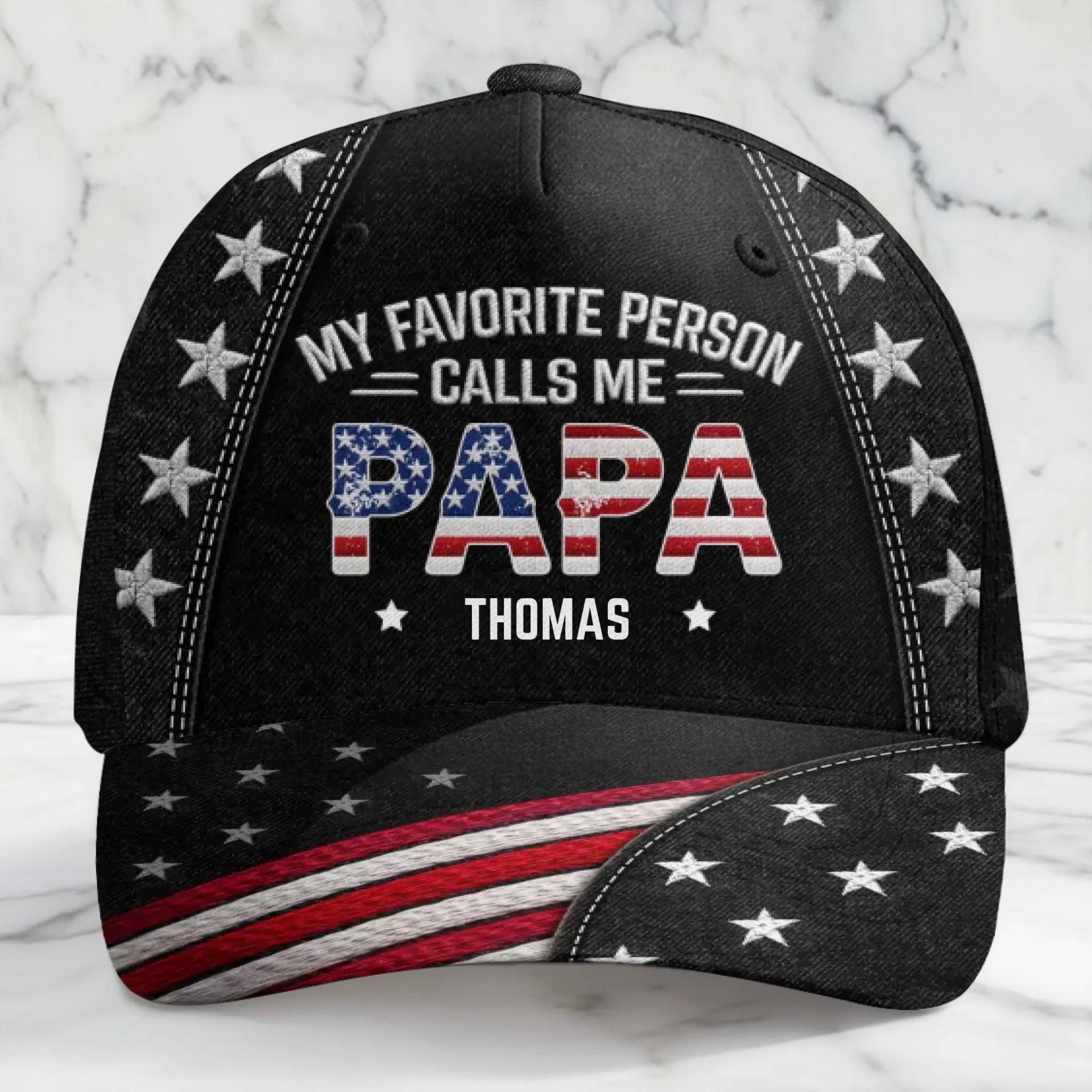 Personalized Dad Love Cap | Custom Print on Demand, Factory Direct - Classic Cap Detail | Wholesale POD Supplier | MCDFL