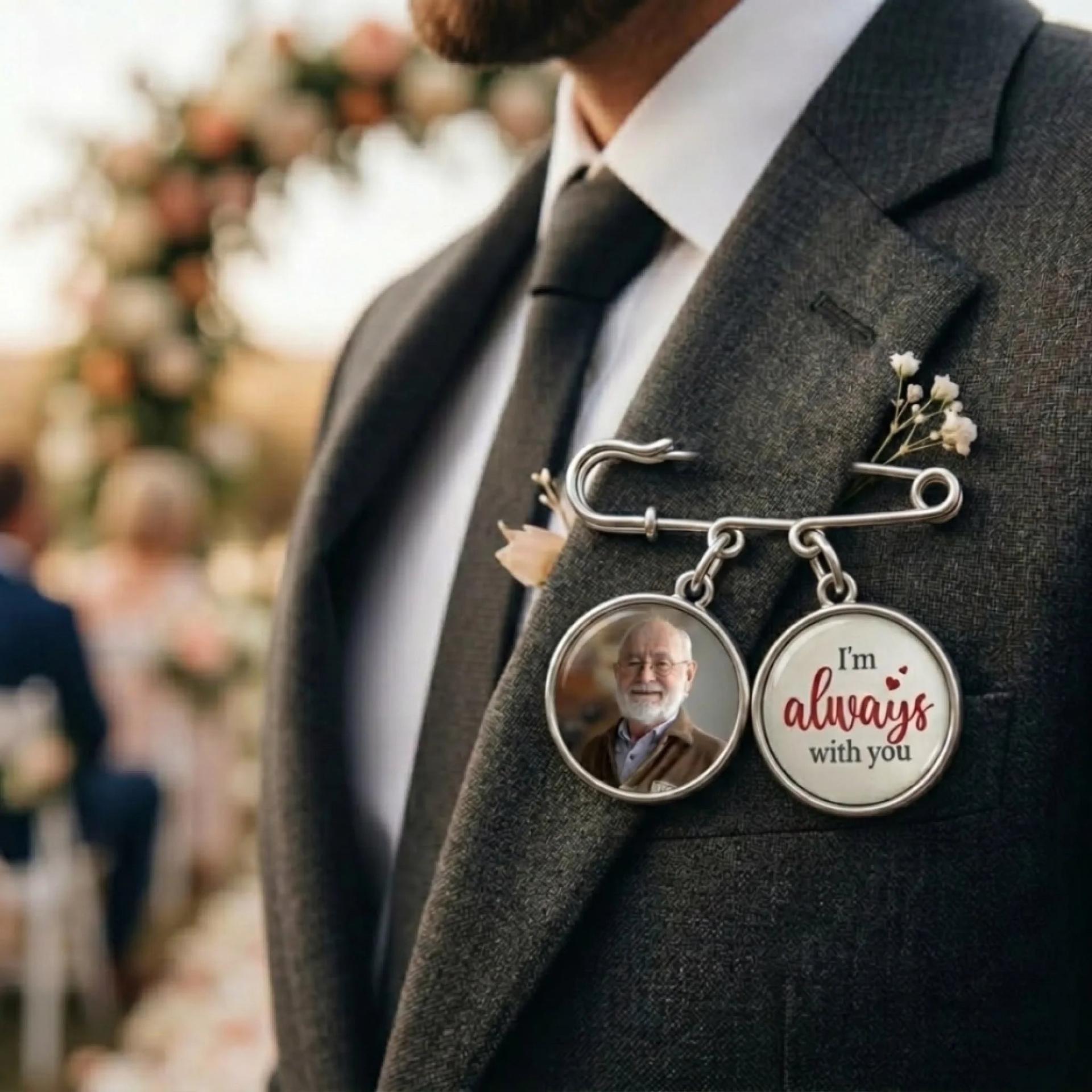 Personalized Photo Lapel Pin for Graduation | Blind Dropshipping, 1-Piece Minimum - Lapel Pin Detail | Wholesale POD Supplier | MCDFL