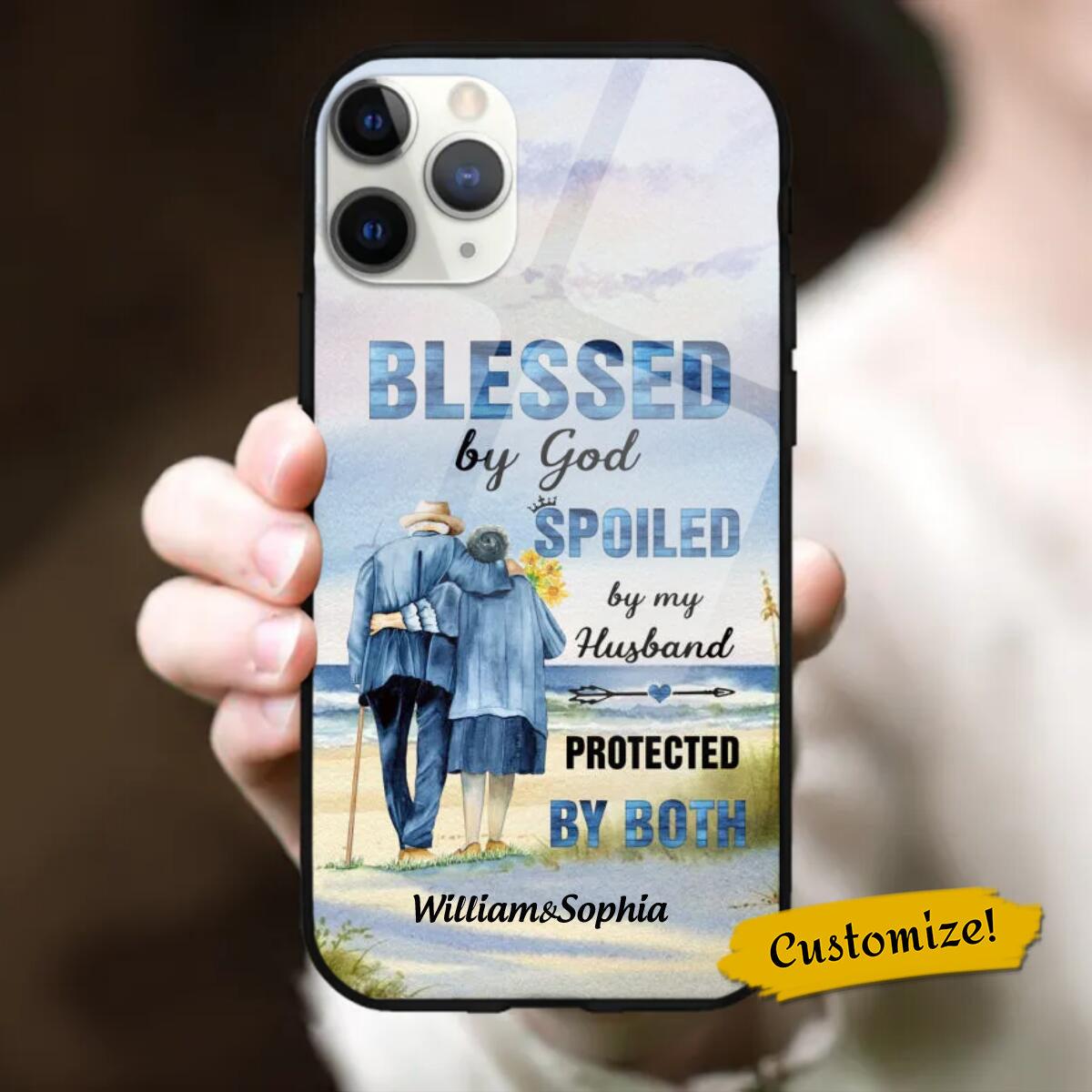 Personalized Anniversary Acrylic Phone Case | Custom Print on Demand, Factory Direct - Custom Acrylic Glass Phone Case Wholesale | MCDFL