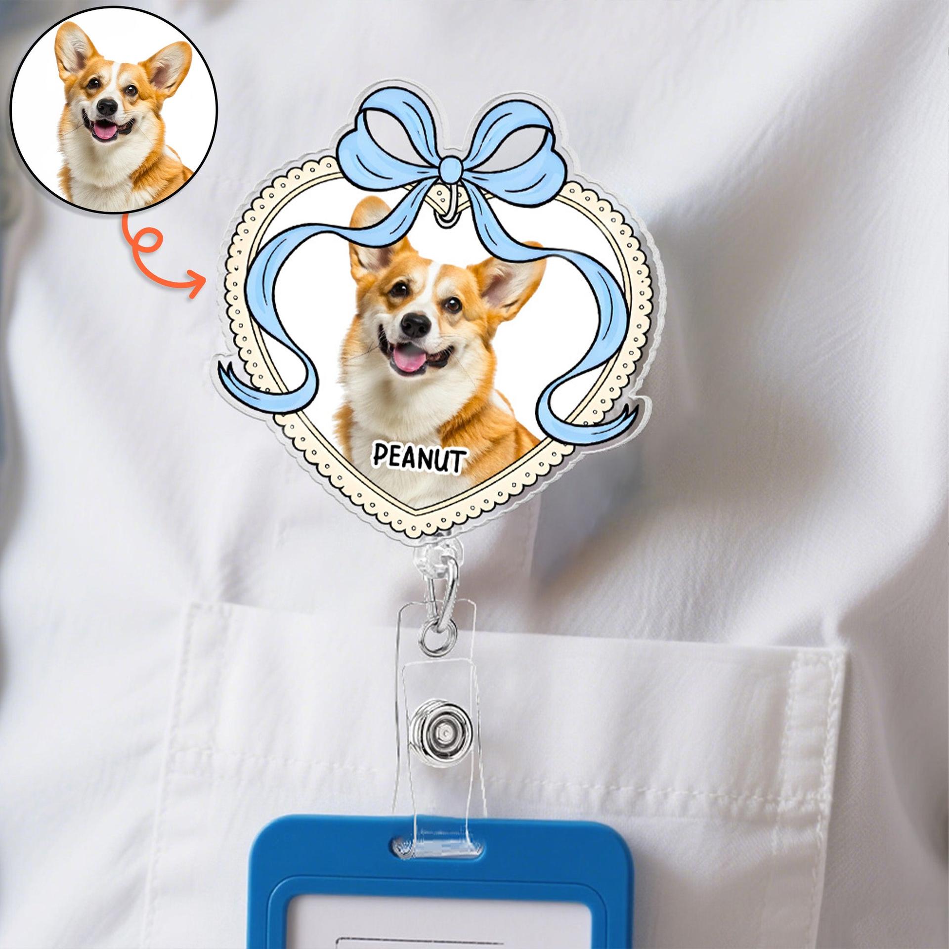 Custom Pet Acrylic Badge Reel | POD Dropship, MOQ 1 Factory Direct - Custom Acrylic Badge Reel Wholesale | MCDFL