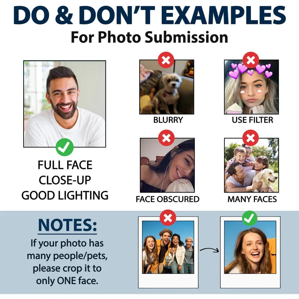 Custom Photo Funny Acrylic Magnet | Blind Dropship, 1-Piece Minimum - Acrylic Magnet Detail | Wholesale POD Supplier | MCDFL