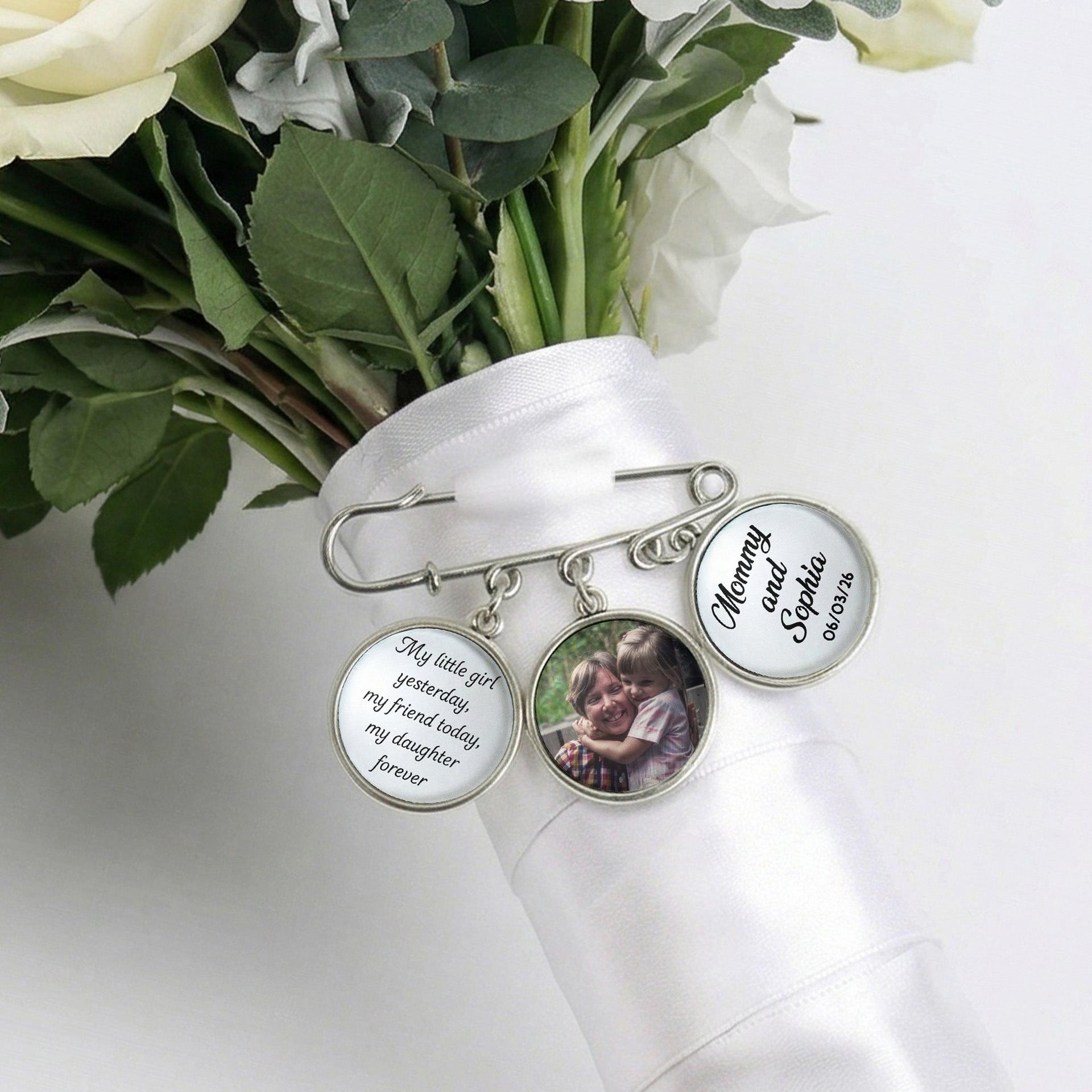 Custom Photo Lapel Pin for Weddings | Unbranded Fulfillment, Print-on-Demand - Custom Lapel Pin Wholesale | MCDFL