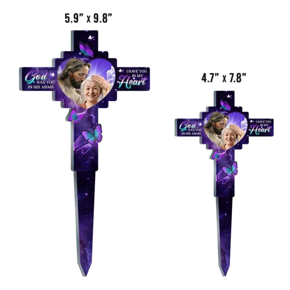 Memorial Photo Garden Stake for Sympathy Gifts | Blind Dropship, No Minimum Order gallery thumbnail - Acrylic Garden Stake
