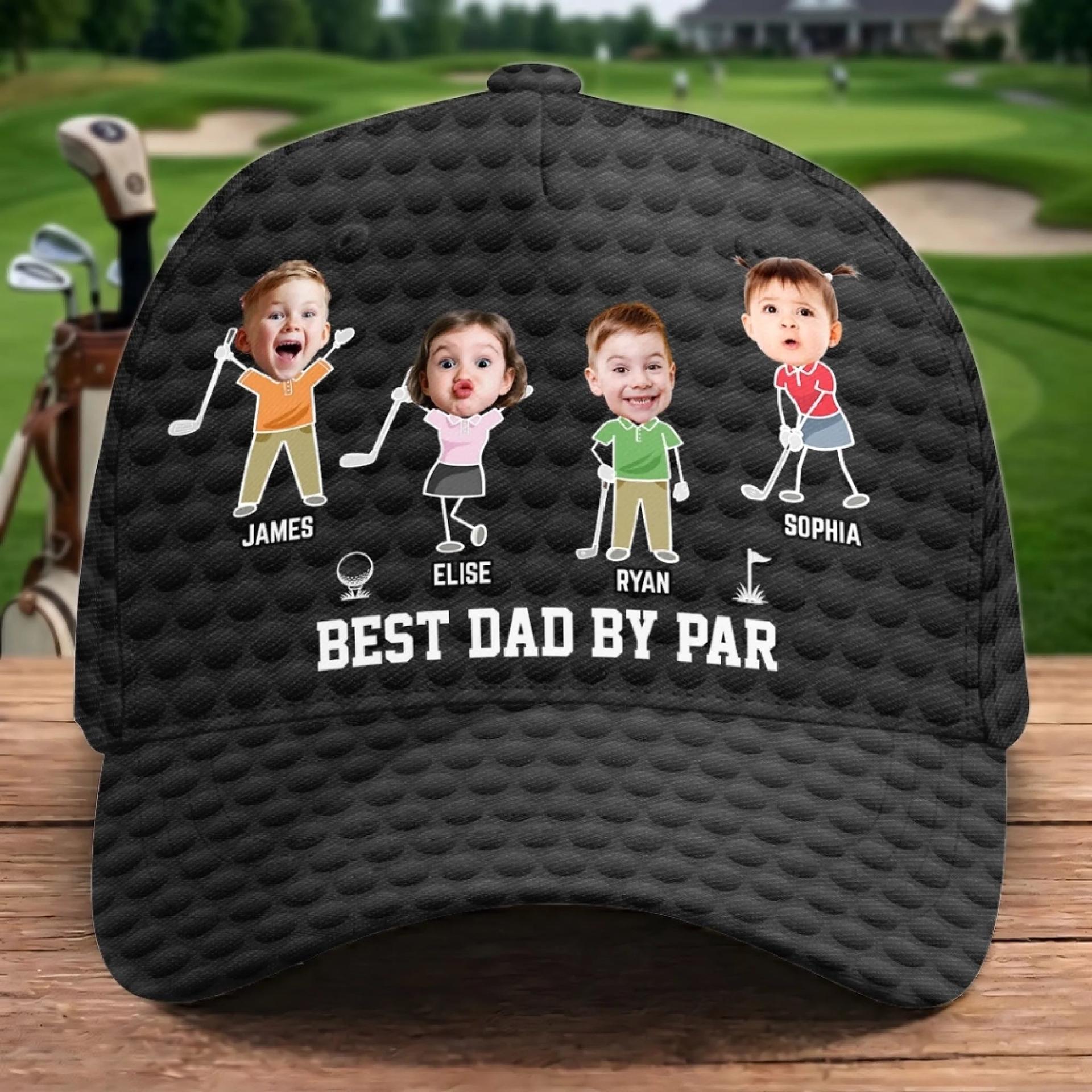 Personalized Photo Golf Cap for Dad | Print-on-Demand, Blind Dropship