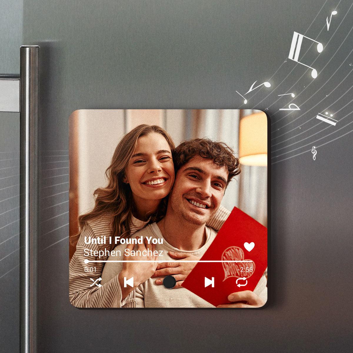 Custom Photo Music Magnet for Valentine's Day | Blind Dropshipping, 1-Piece Minimum - Custom Acrylic Magnet Wholesale | MCDFL