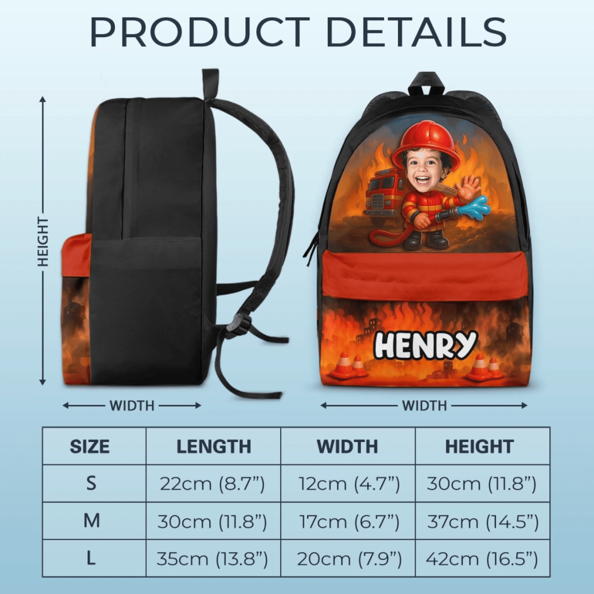 Personalized Photo Kids Backpack | Custom Print on Demand, 1-Piece Minimum gallery thumbnail - Backpack