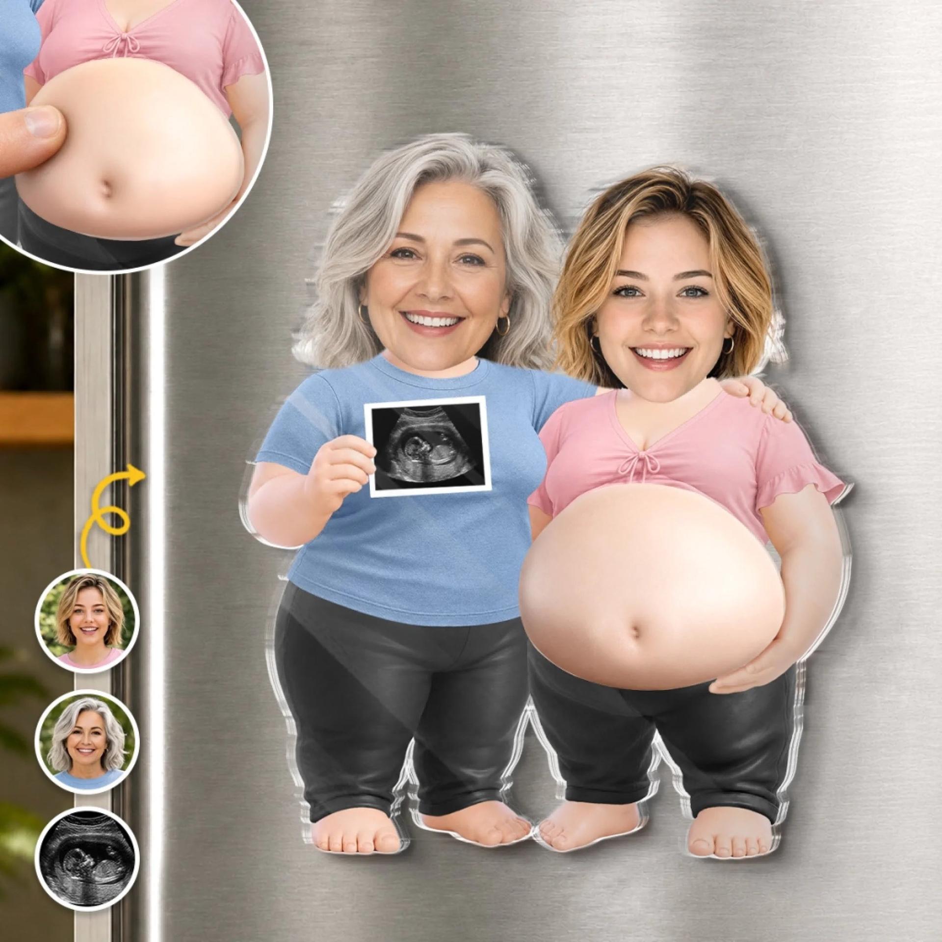 Personalized Squishy Magnet for Baby Showers | White-Label Dropship, 1-Piece Minimum - Custom 3D Acrylic Squishy Wholesale | POD Dropship Supplier | MCDFL