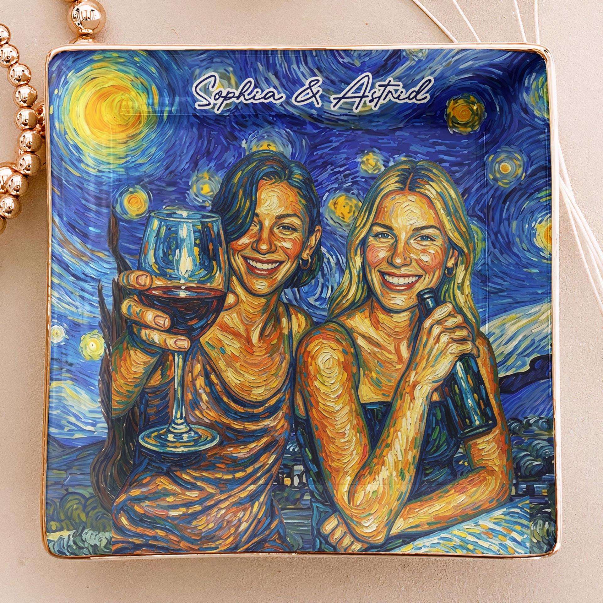 Custom Pet Portrait Jewelry Dish | Factory Direct, Photo Print - Jewelry Dish Detail | Wholesale POD Supplier | MCDFL