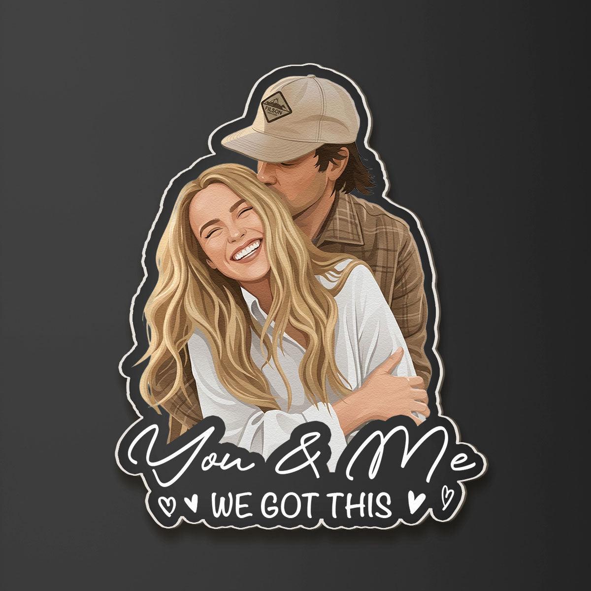 Custom Portrait Art Magnet | Dropship MOQ 1, Personalized Wholesaler - Acrylic Magnet Detail | Wholesale POD Supplier | MCDFL