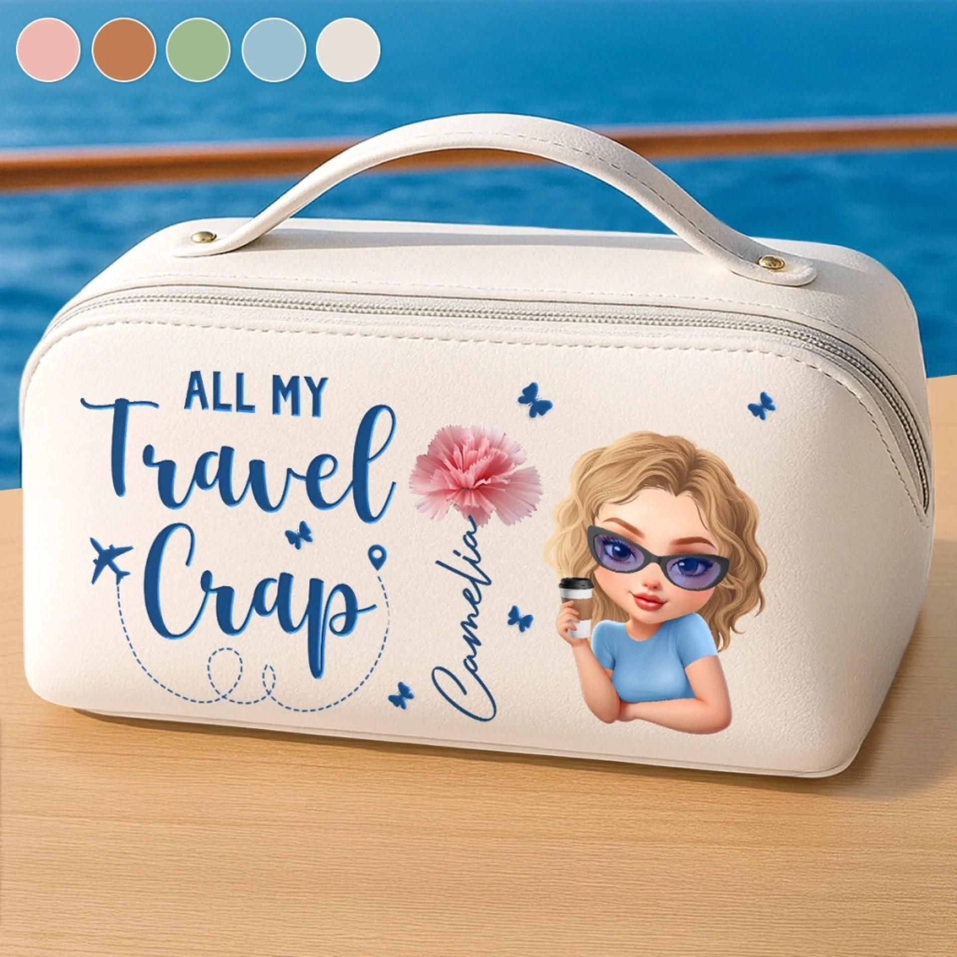 Custom PU Leather Travel Toiletry Bag | No Minimum Order, White-Label - Custom Travel Toiletry Bag Wholesale | MCDFL