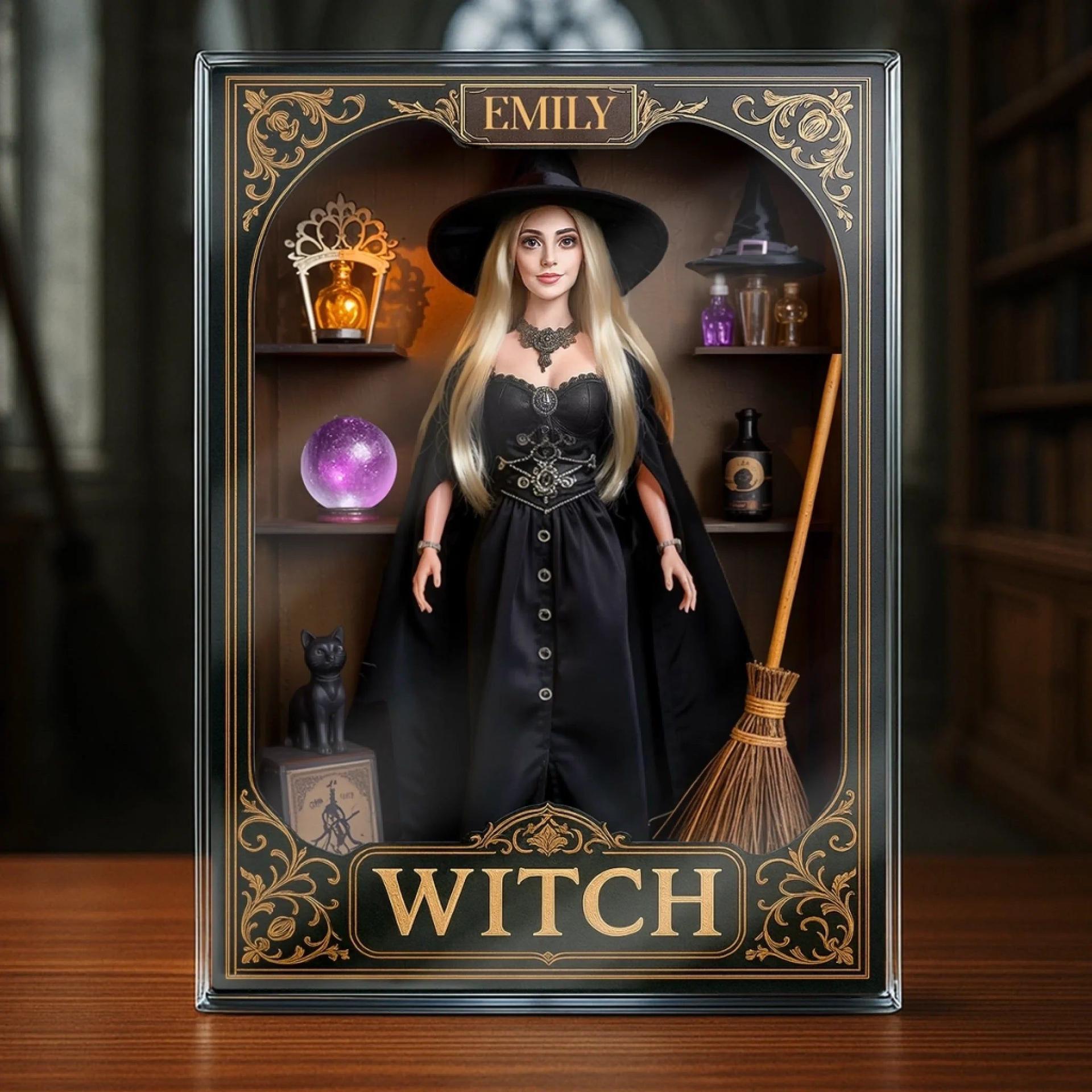 Custom Rectangle Acrylic Plaque | Personalised Halloween Witchy Gift, POD Dropship MOQ 1 - Custom Acrylic Plaque Wholesale | POD Dropship Supplier | MCDFL