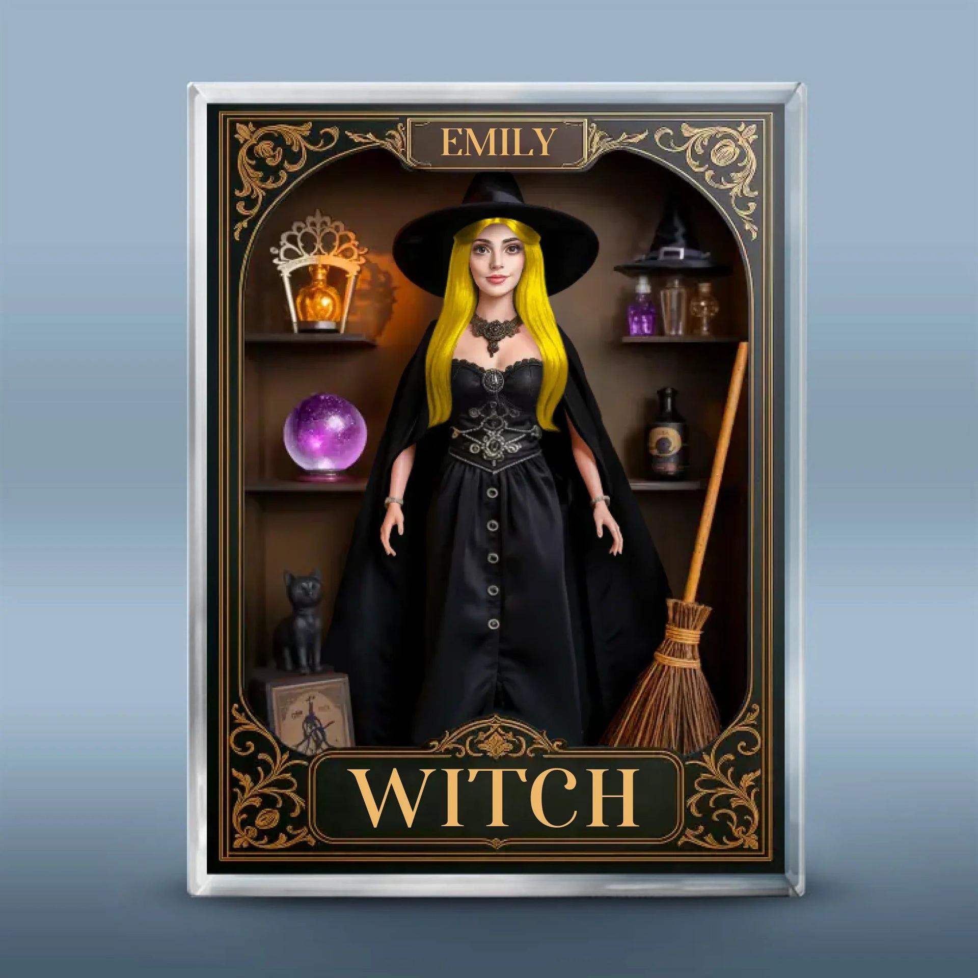 Custom Rectangle Acrylic Plaque | Personalised Halloween Witchy Gift, POD Dropship MOQ 1 - Acrylic Plaque Detail | Wholesale POD Supplier | MCDFL