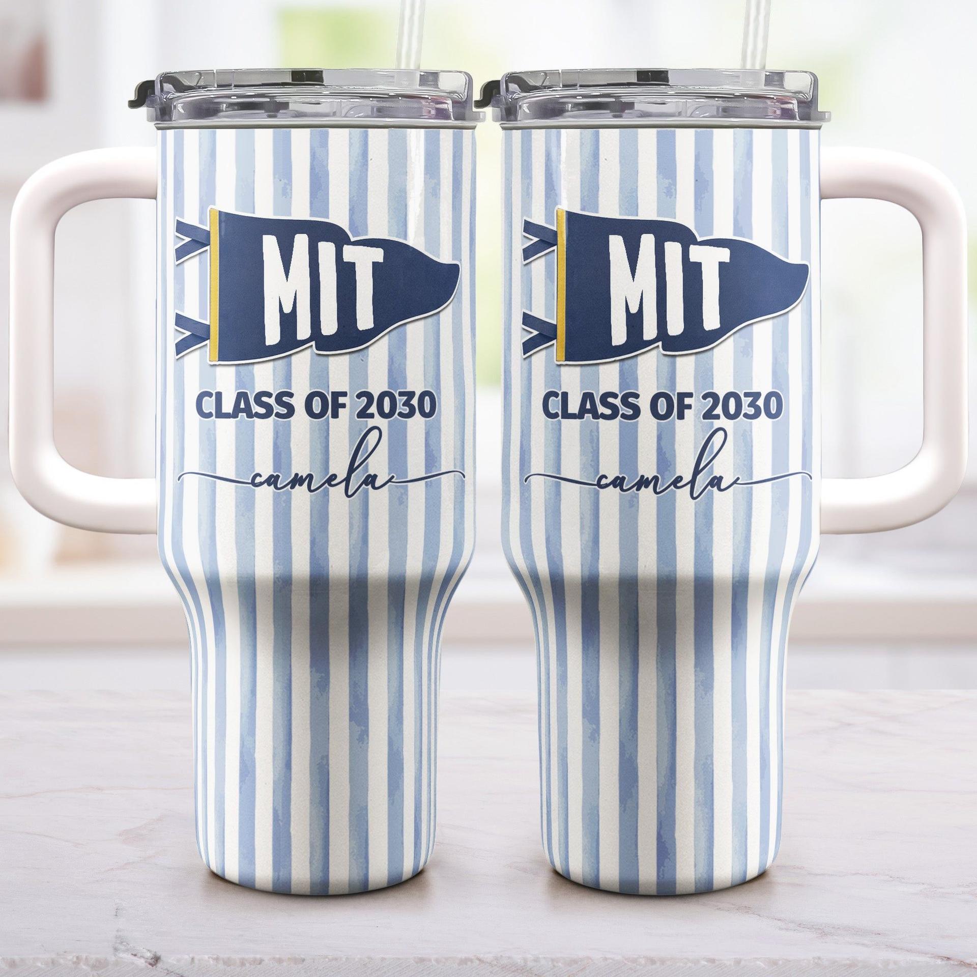 Custom School Pennant Tumbler 40oz | Print on Demand, No Minimum - Tumbler Detail | Wholesale POD Supplier | MCDFL