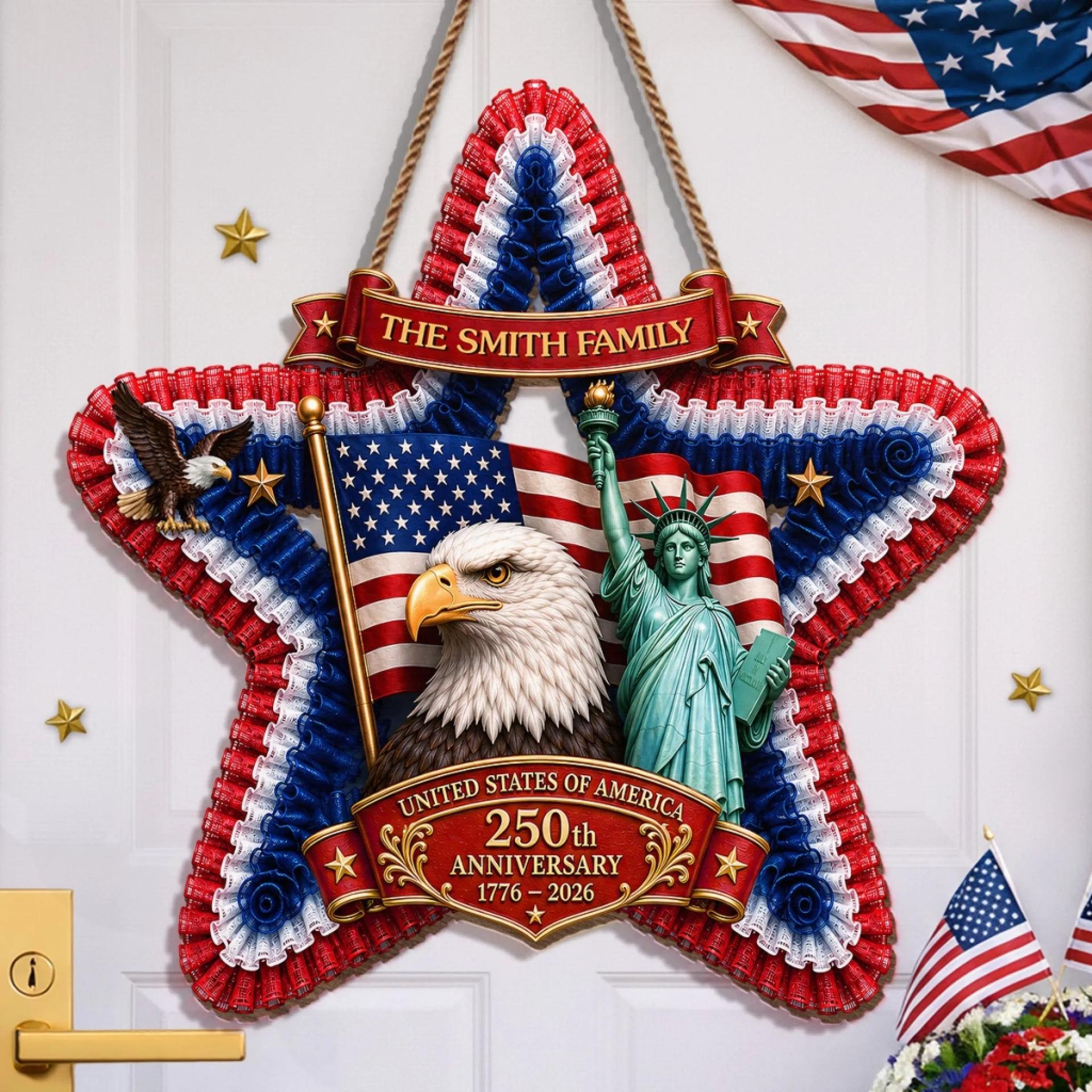 Personalized 250th Anniversary Wood Sign | Custom Print on Demand, Factory Direct
