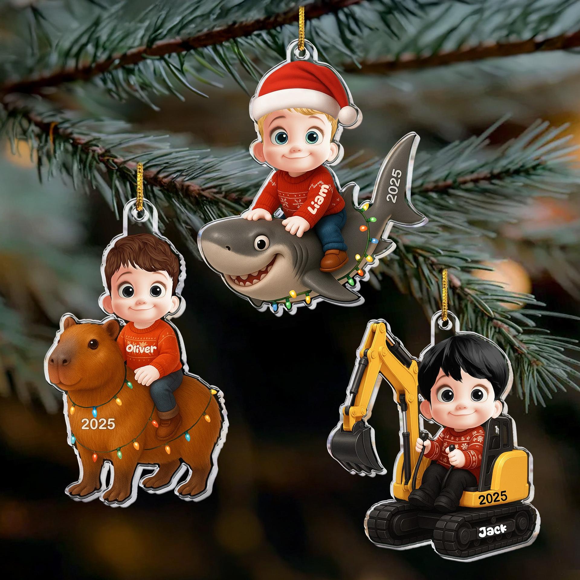 Personalized Kids Acrylic Ornament | Custom Print on Demand, 1-Piece Minimum - Custom Acrylic Ornament Wholesale | MCDFL