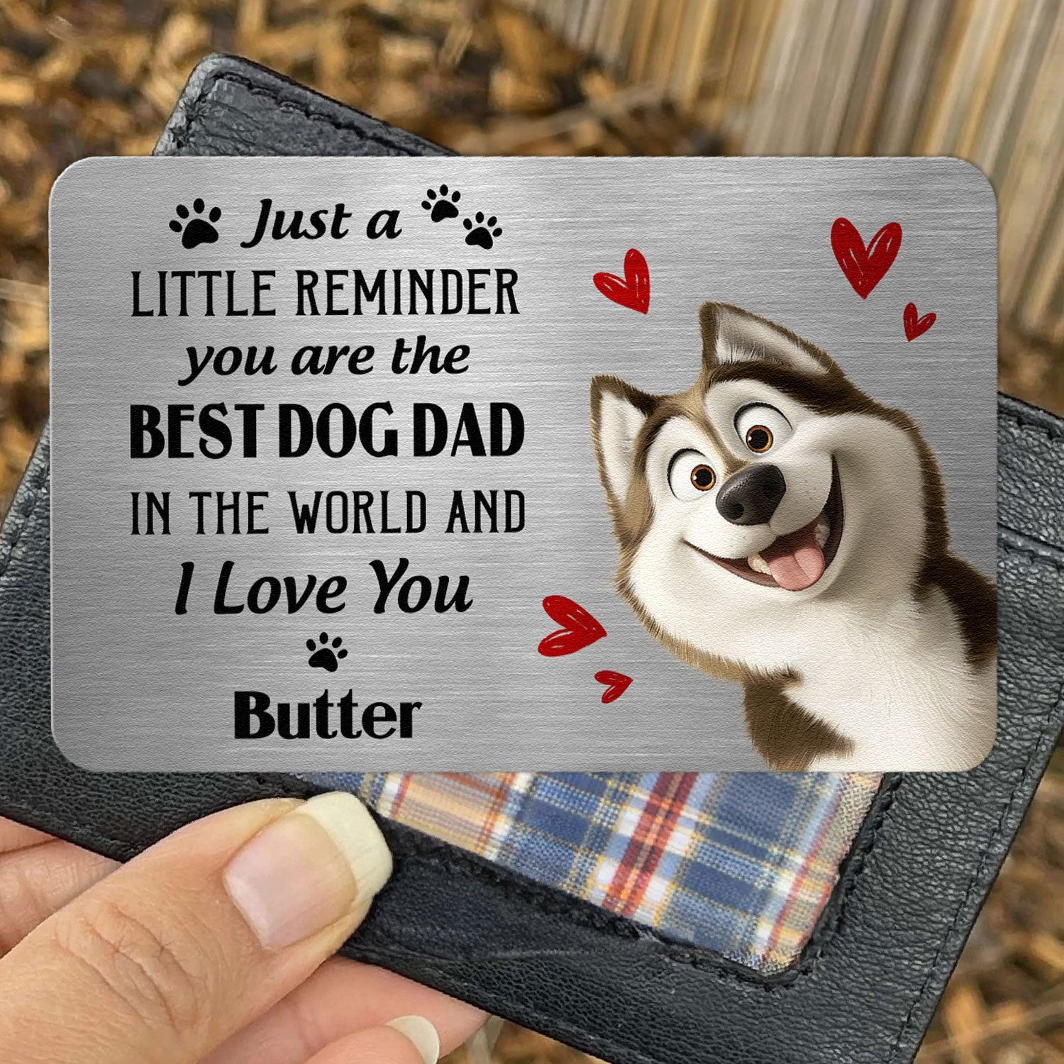 Personalized Aluminum Wallet Card for Dog Lovers | Blind Dropship, MOQ 1 - Custom Wallet Card Wholesale | POD Dropship Supplier | MCDFL