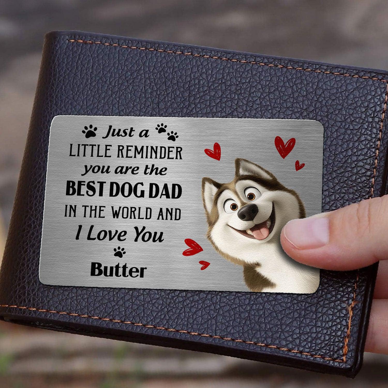 Personalized Aluminum Wallet Card for Dog Lovers | Blind Dropship, MOQ 1 - Wallet Card Detail | Wholesale POD Supplier | MCDFL