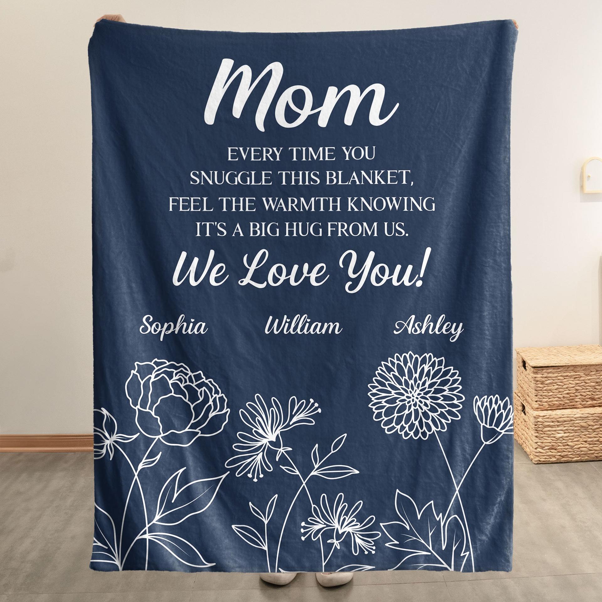 Personalized Sherpa Blanket for Mom | Custom Photo Gift, Blind Dropshipping - Custom Blanket Wholesale | MCDFL