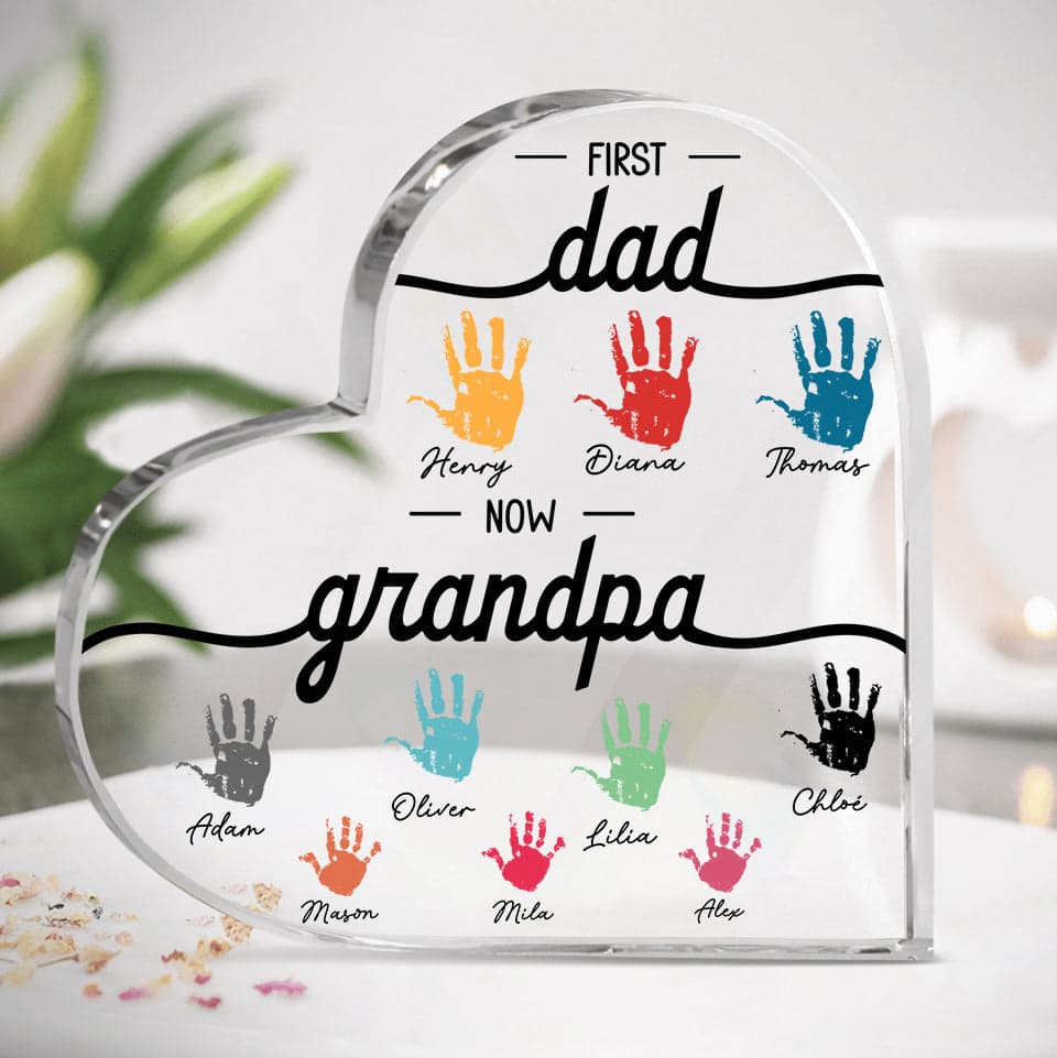Personalized Acrylic Plaque for New Grandpas | No Minimum Order, Print-on-Demand - Custom Acrylic Plaque Wholesale | MCDFL