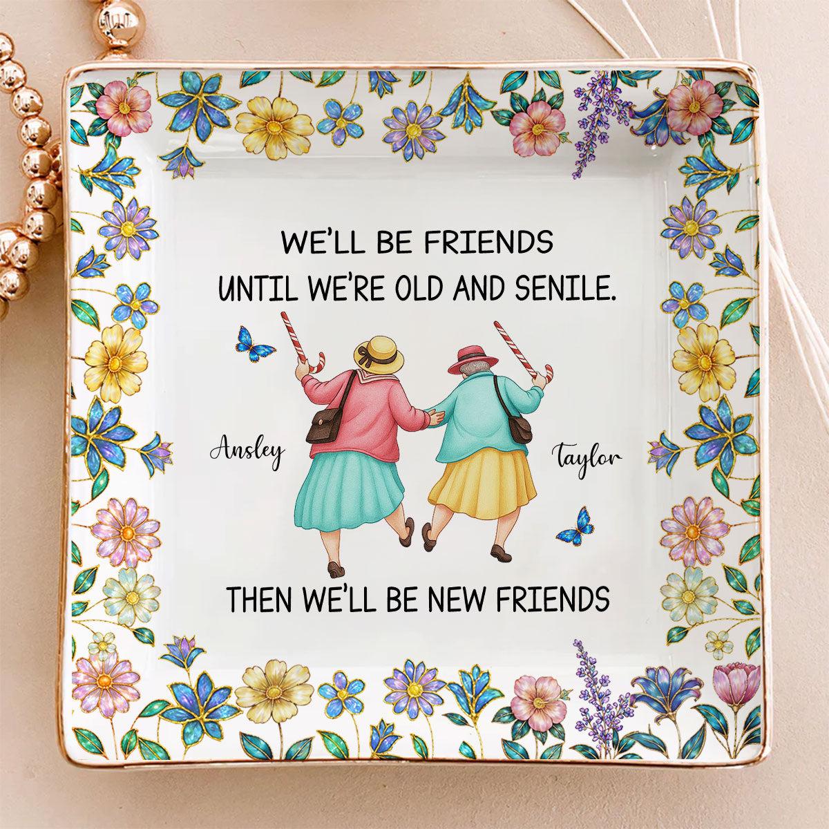 Personalized Friends Jewelry Dish for Custom Gifts | Blind Dropshipping, MOQ 1 - Custom Jewelry Dish High Quality View | MCDFL