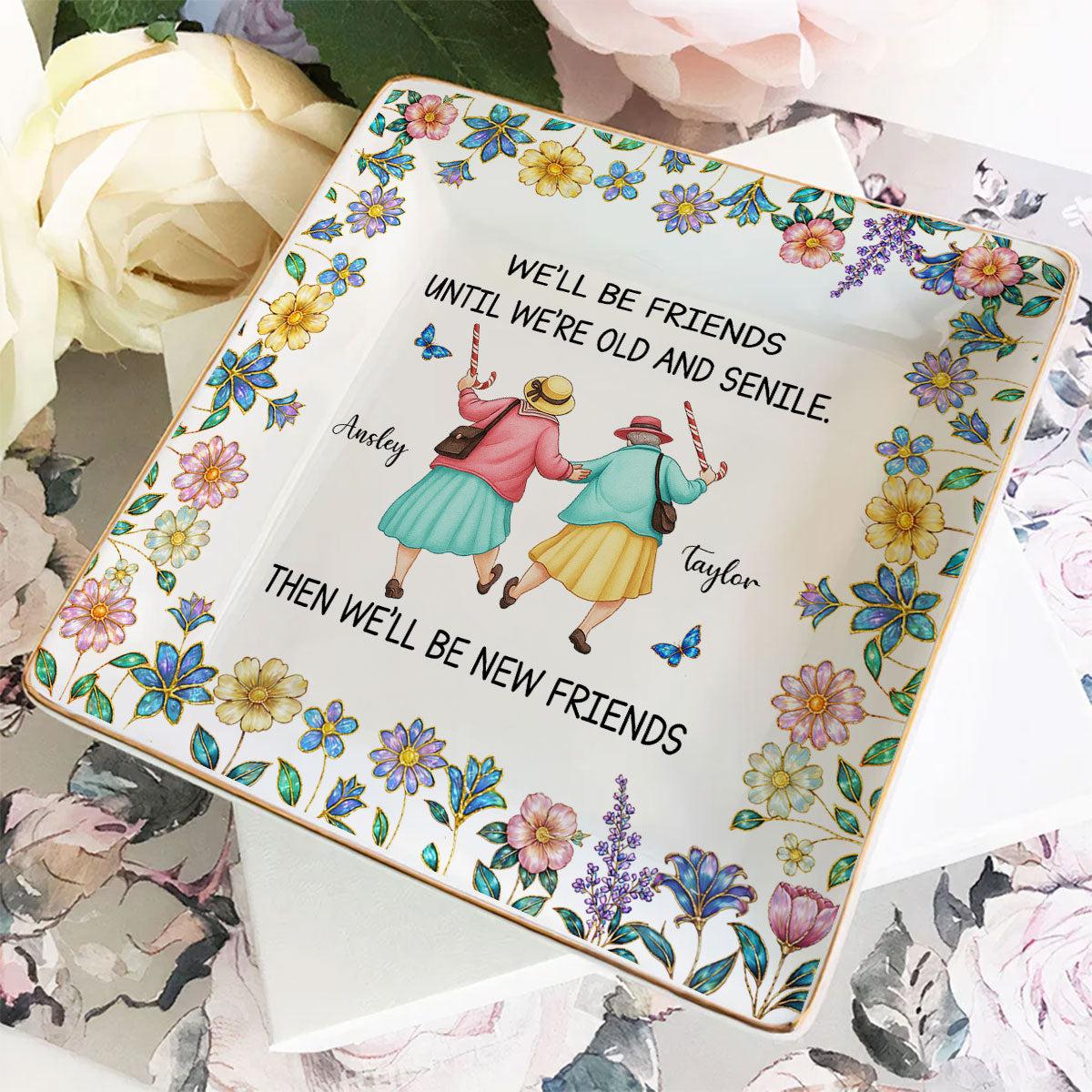 Personalized Friends Jewelry Dish for Custom Gifts | Blind Dropshipping, MOQ 1 gallery thumbnail - Jewelry Dish
