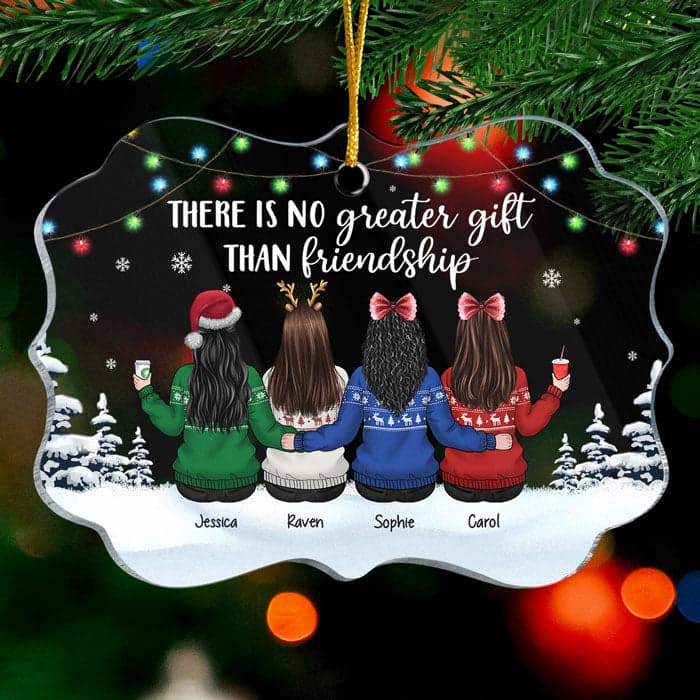 Personalized Acrylic Christmas Ornament for Friends | Unbranded Fulfillment, 1-Piece Minimum gallery thumbnail - Acrylic Ornament