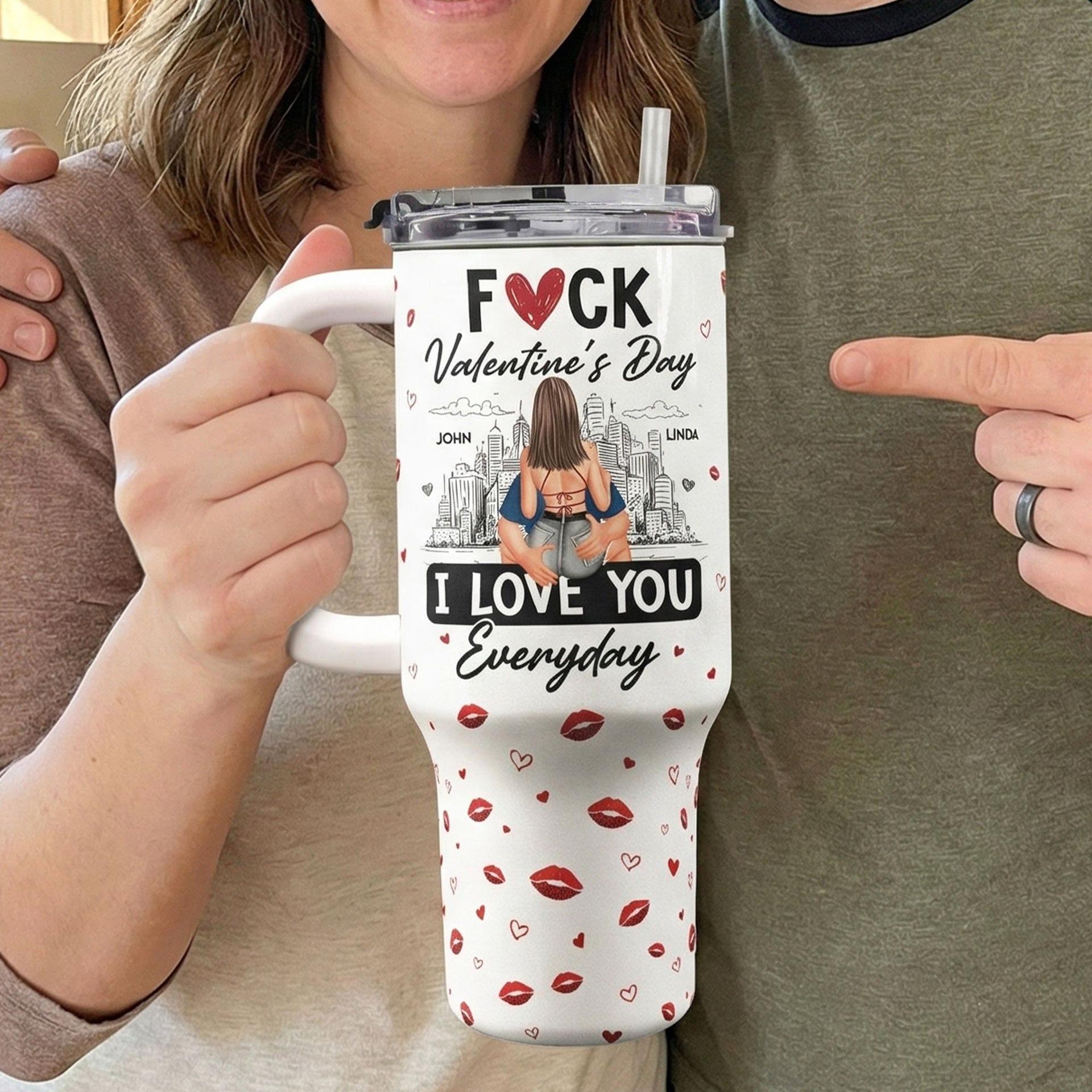 Anti-Valentine's 40oz Tumbler | POD Custom Print, MOQ 1 Dropship - Tumbler Detail | Wholesale POD Supplier | MCDFL
