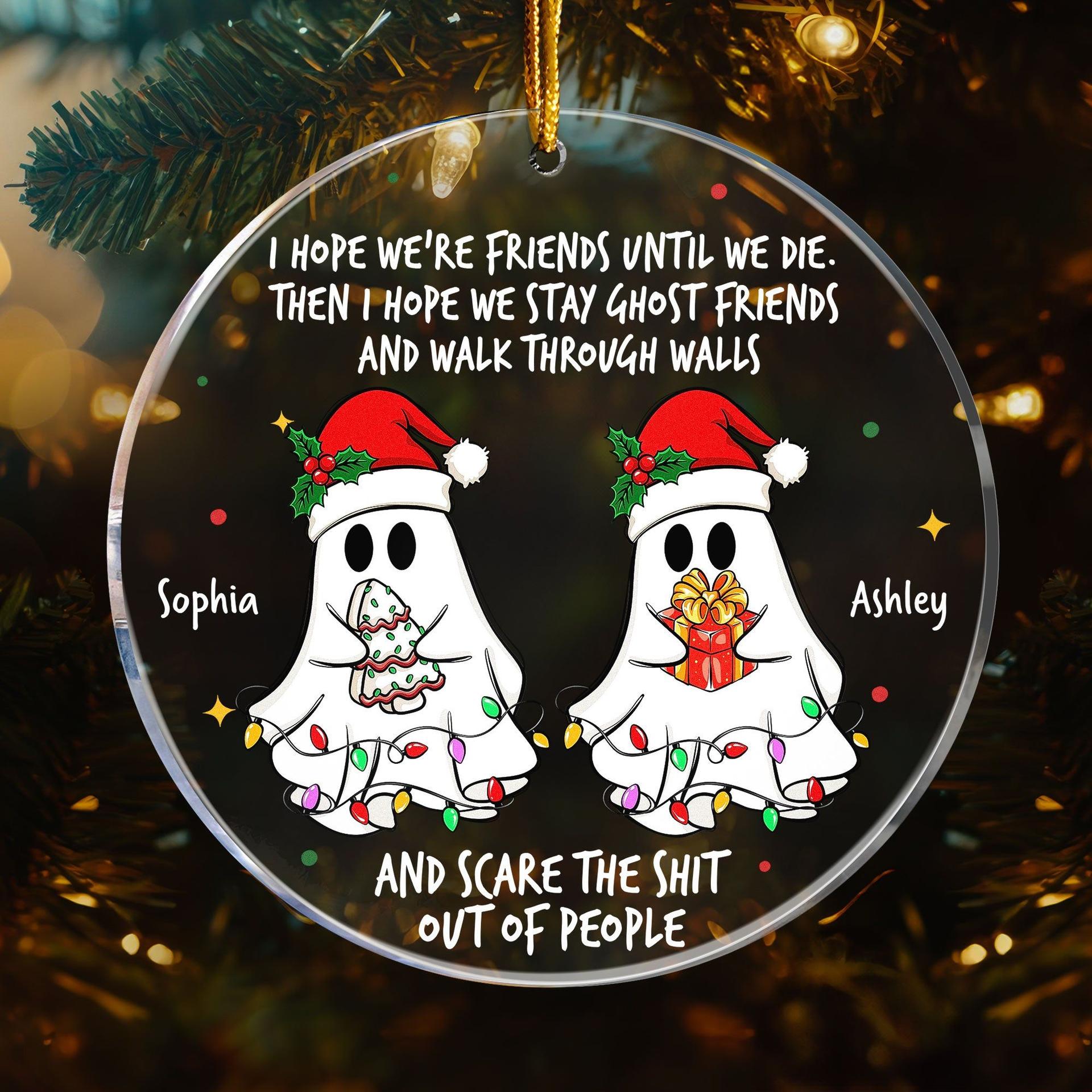 Ghost Friends Acrylic Ornament | Custom Print POD, Factory Direct MOQ 1 - Custom Acrylic Ornament Wholesale | MCDFL