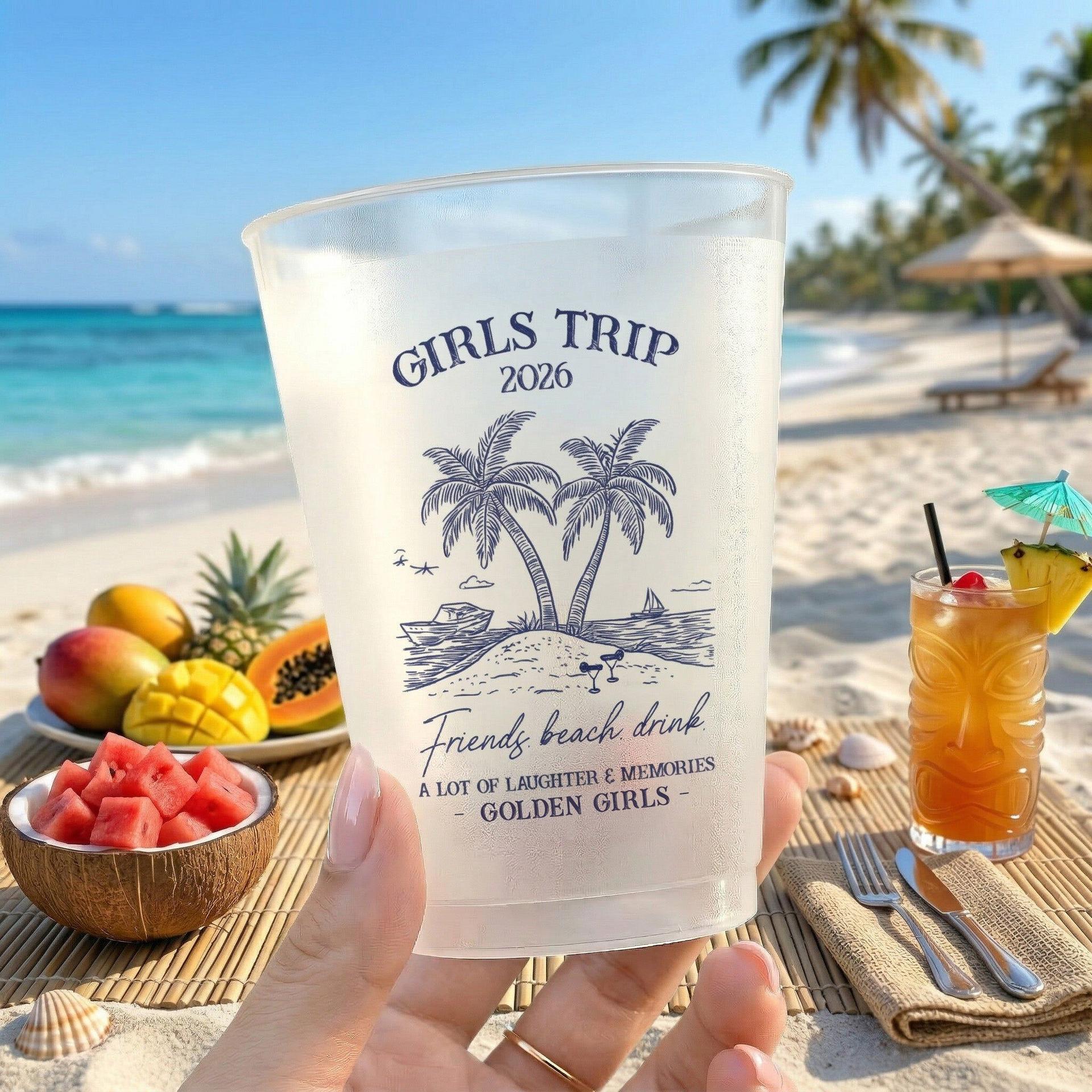 Girls Trip Summer Cups | Custom Print POD, Factory Direct MOQ 1 gallery thumbnail - Frosted Cups