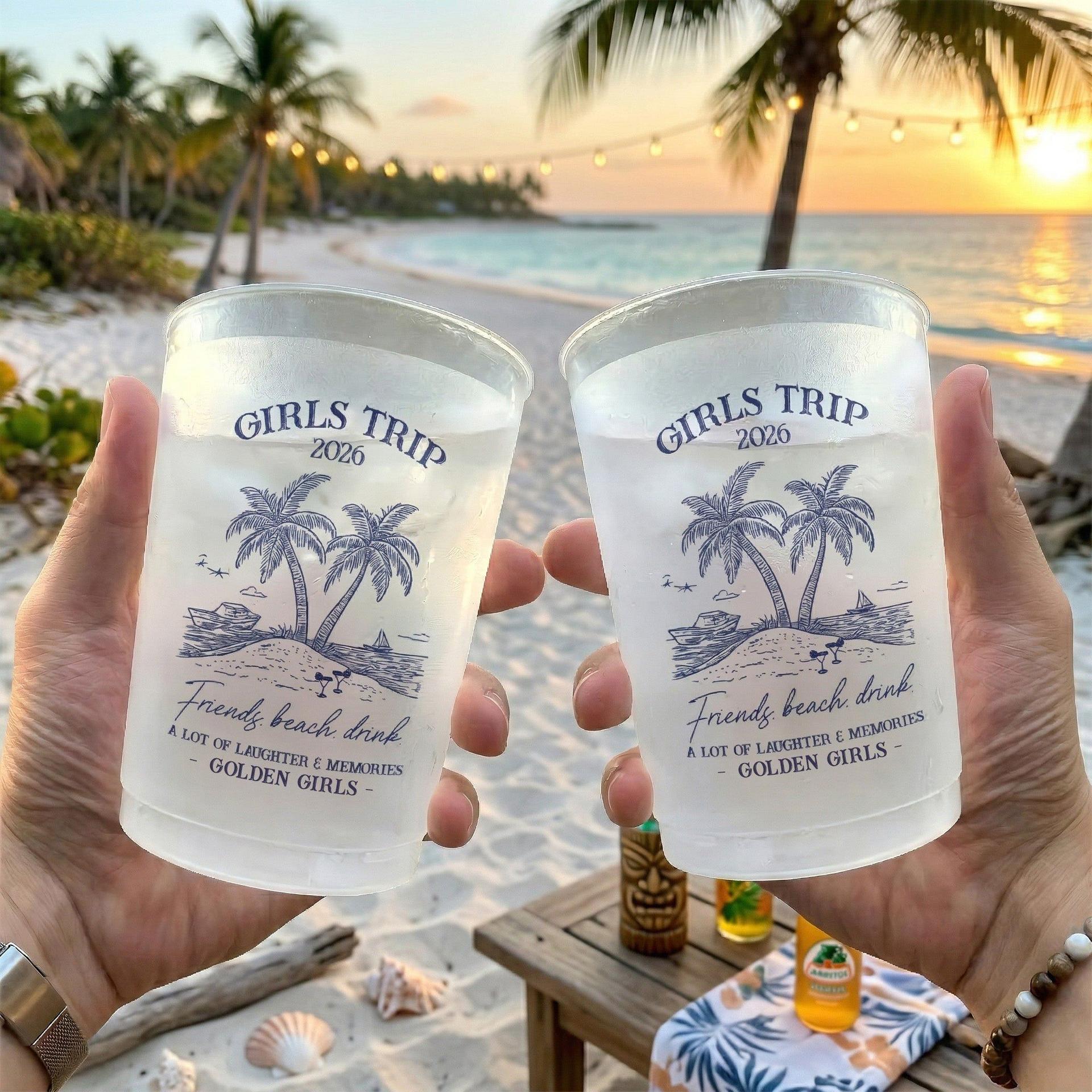 Girls Trip Summer Cups | Custom Print POD, Factory Direct MOQ 1 gallery thumbnail - Frosted Cups
