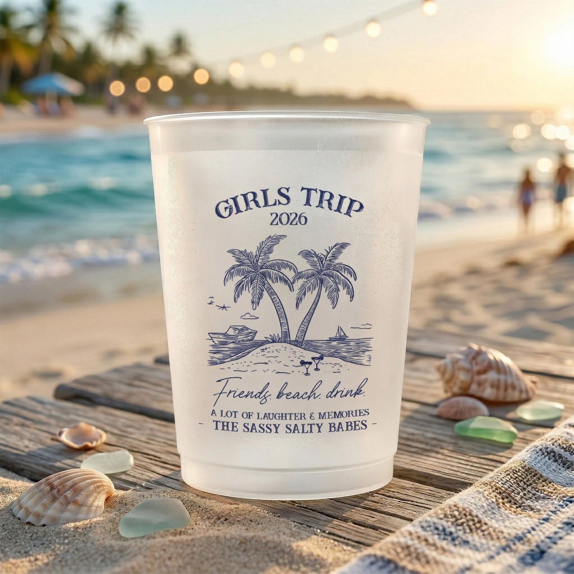Girls Trip Summer Cups | Custom Print POD, Factory Direct MOQ 1 gallery thumbnail - Frosted Cups