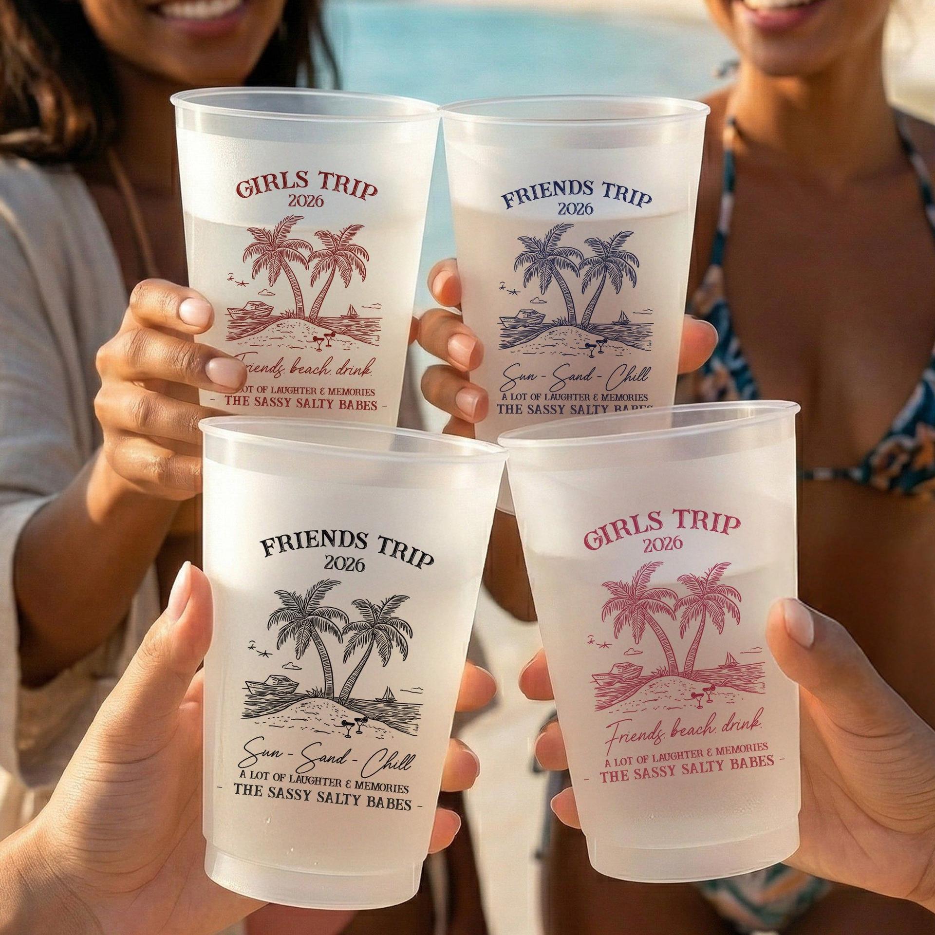 Girls Trip Summer Cups | Custom Print POD, Factory Direct MOQ 1 gallery thumbnail - Frosted Cups