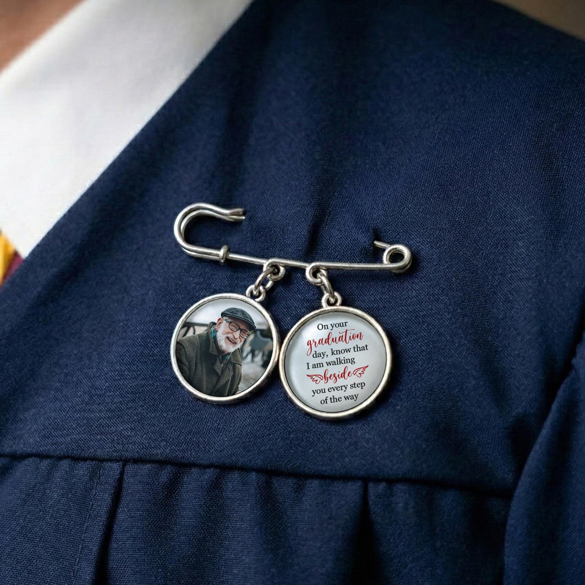 Custom Photo Charm Graduation Lapel Pin | White-Label POD, 1-Piece Minimum - Custom Lapel Pin Wholesale | MCDFL